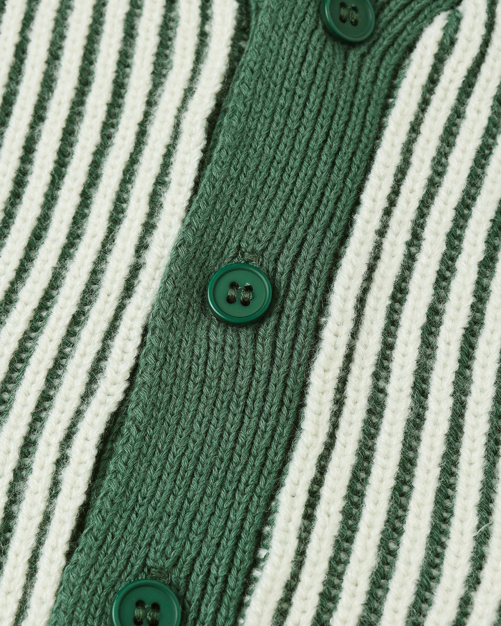Cardigan Haywood || Rayures vertes