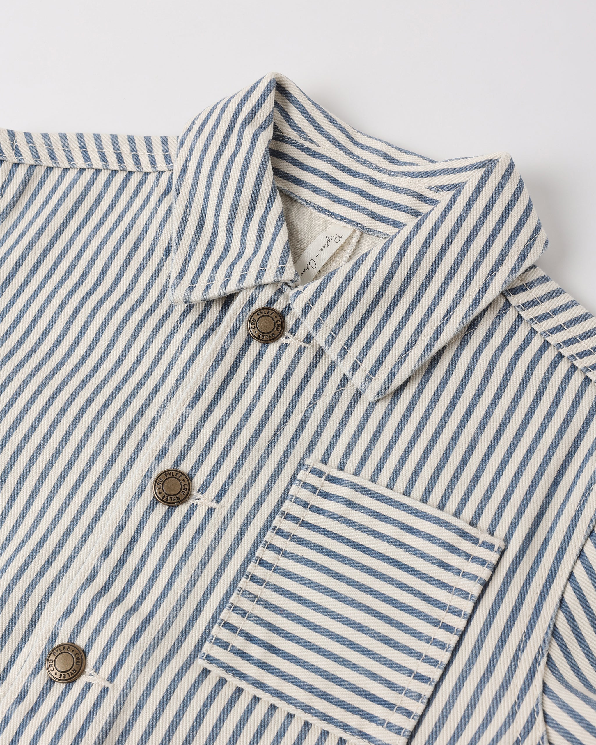 Denim Jacket Railroad Stripe