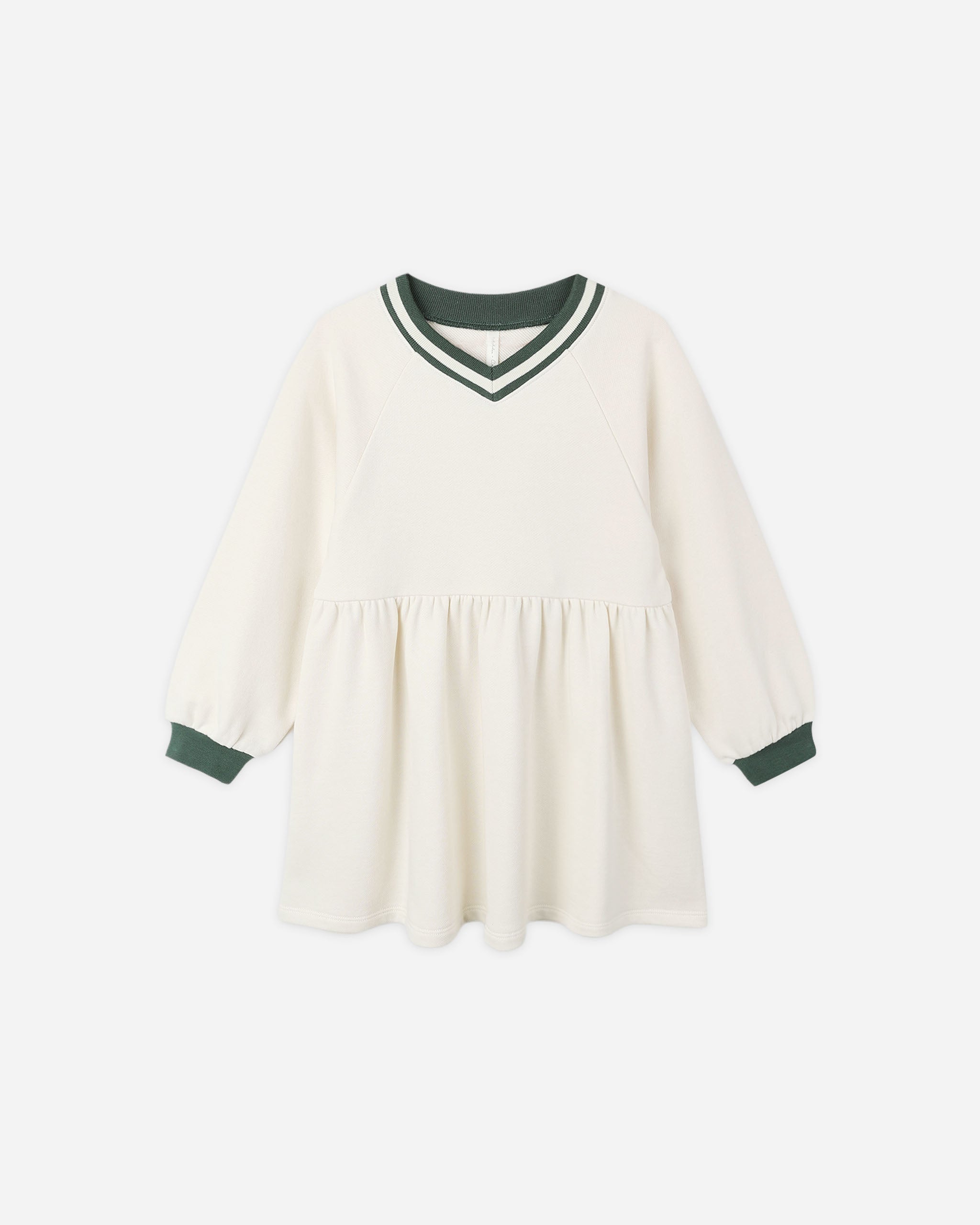 Raglan Sweatshirt Dress || Natural - Rylee + Cru | Kids Clothes | Trendy Baby Clothes | Modern Infant Outfits |