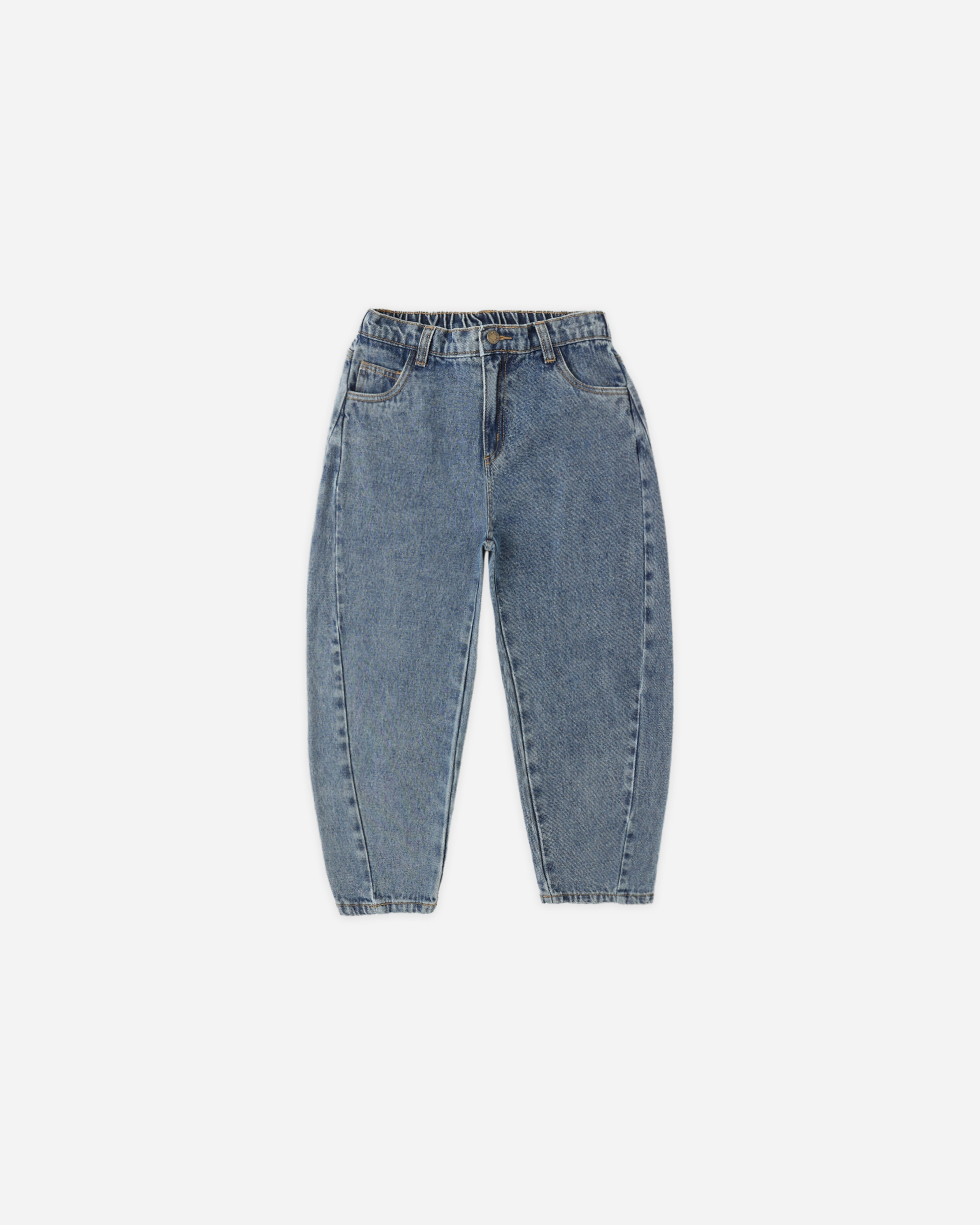 Pantalon Barrel || Denim indigo
