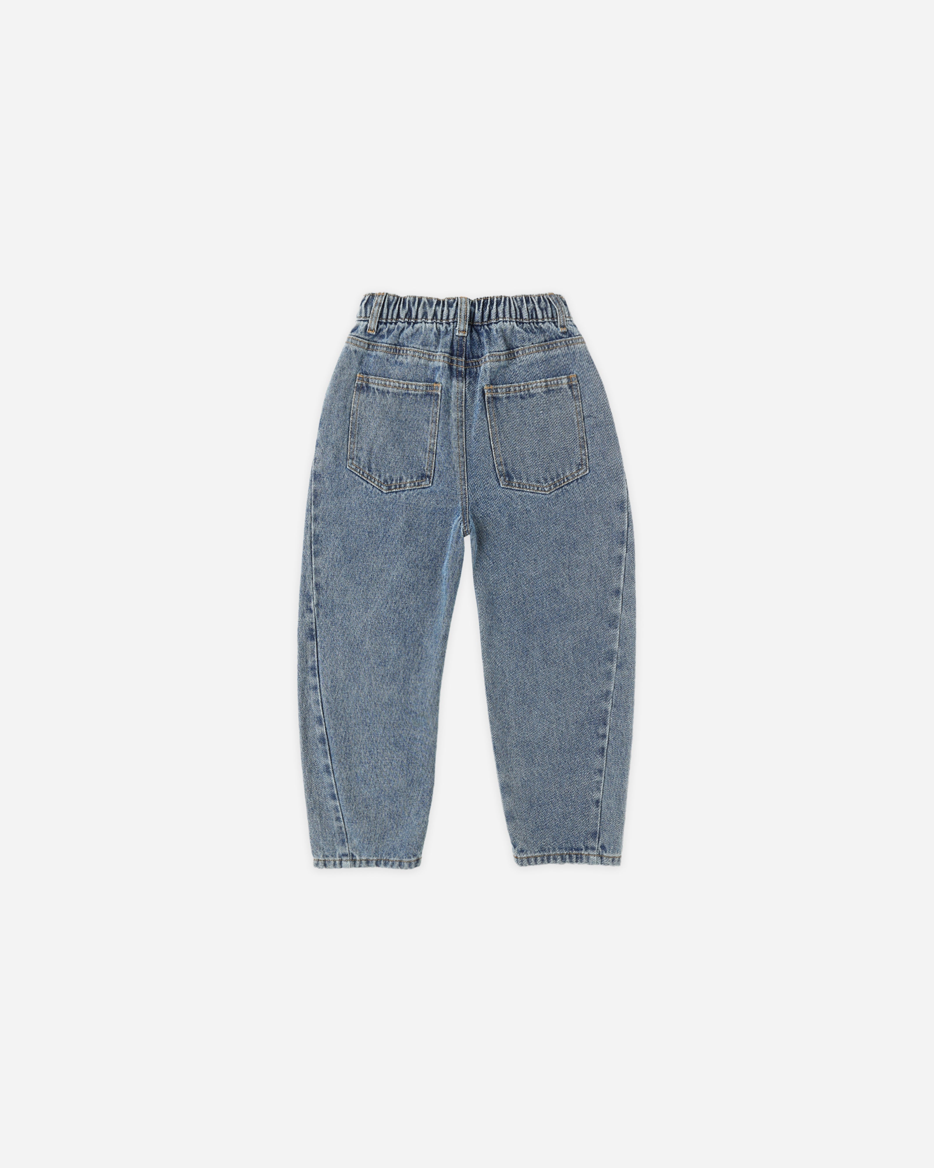 Pantalon Barrel || Denim indigo