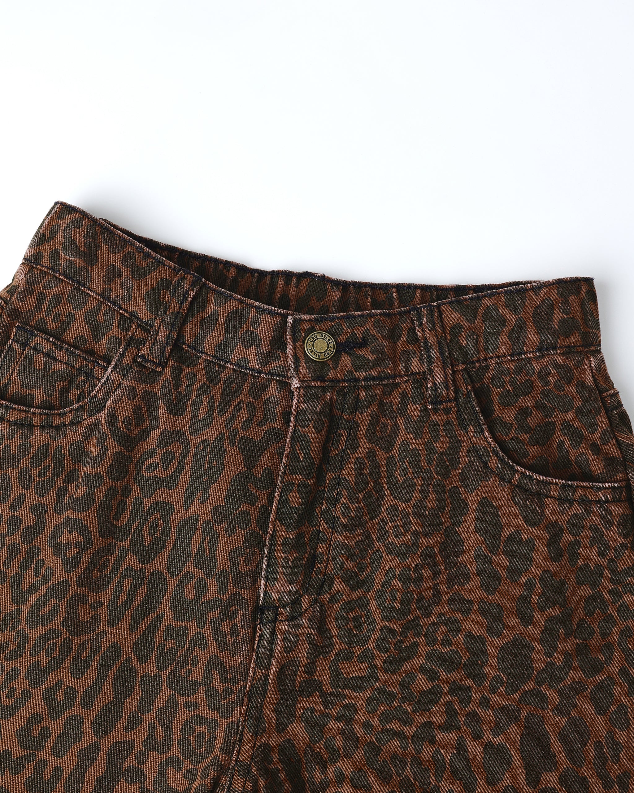 Pantalon tonneau || Léopard