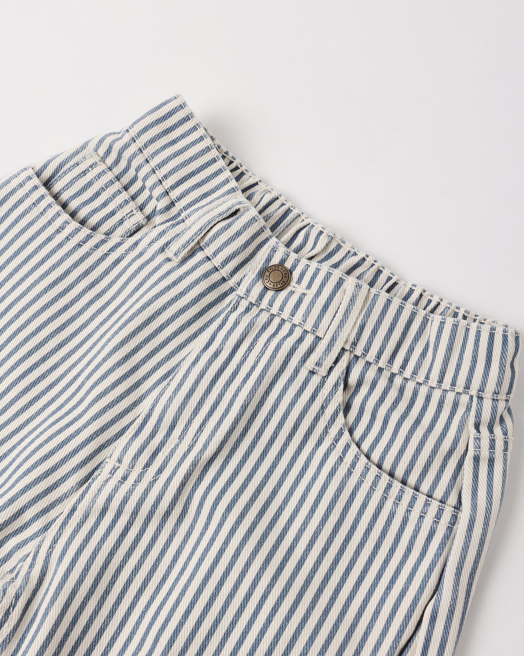 Barrel Pant Railroad Stripe