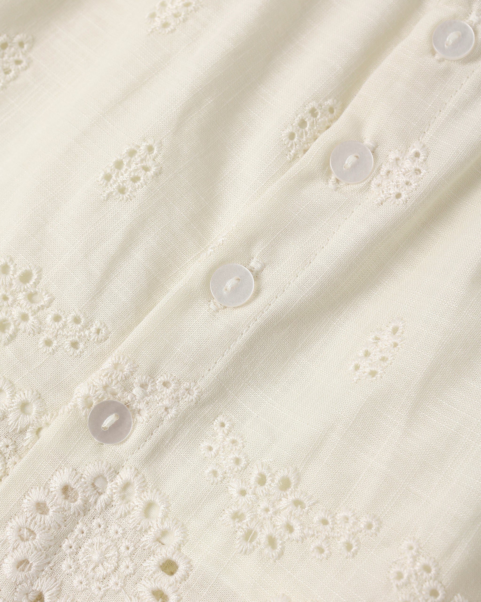 Eyelet Swing Top Ivory - Rylee + Cru | Kids Clothes | Trendy Baby Clothes | Modern Infant Outfits |