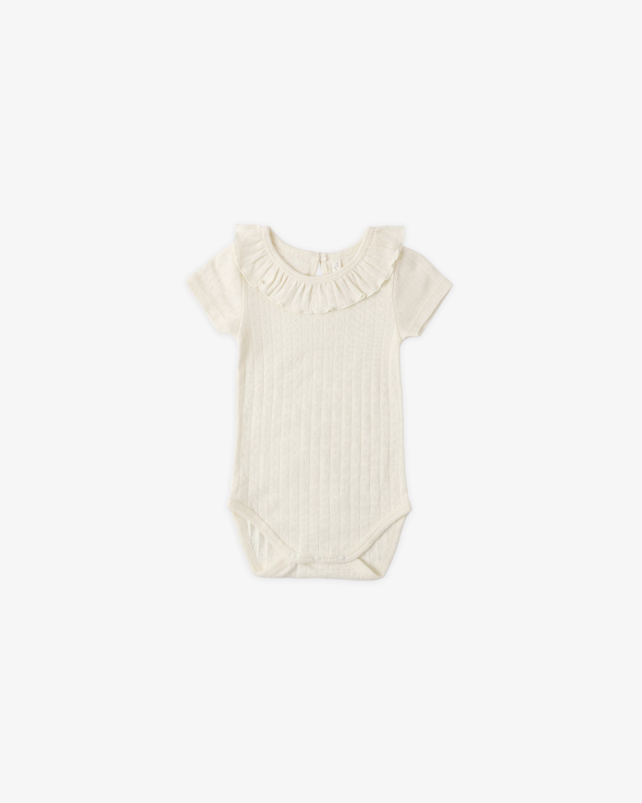 Ruffle Collar Bodysuit Ivory