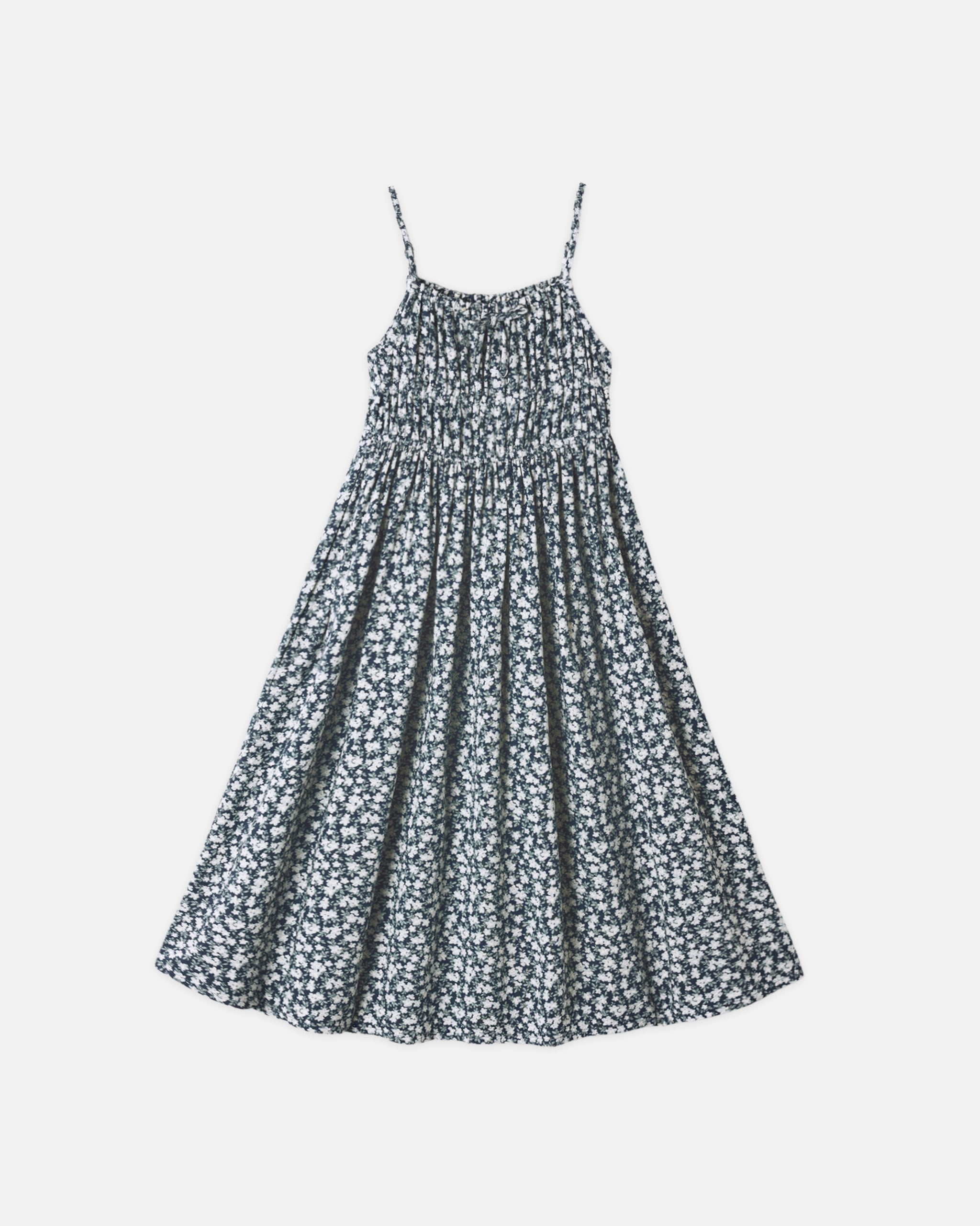 Delia Dress Navy Floral - Rylee + Cru | Kids Clothes | Trendy Baby Clothes | Modern Infant Outfits |