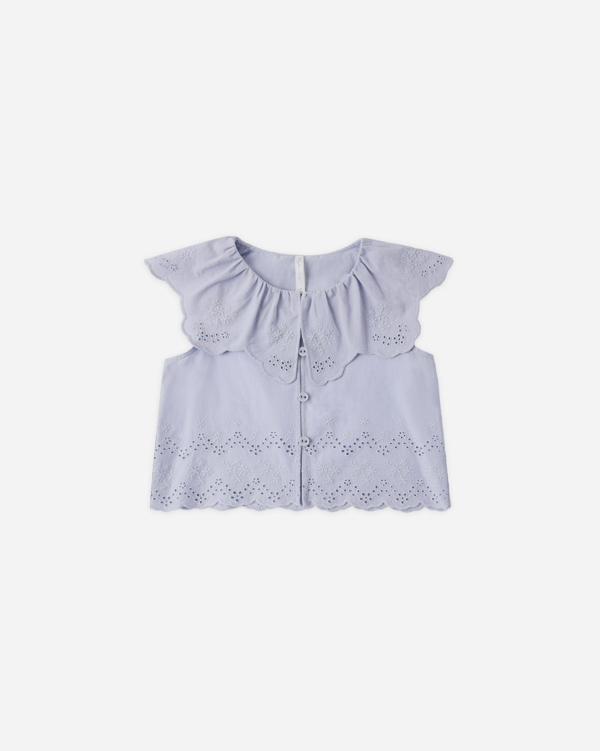Remi Blouse Periwinkle - Rylee + Cru | Kids Clothes | Trendy Baby Clothes | Modern Infant Outfits |