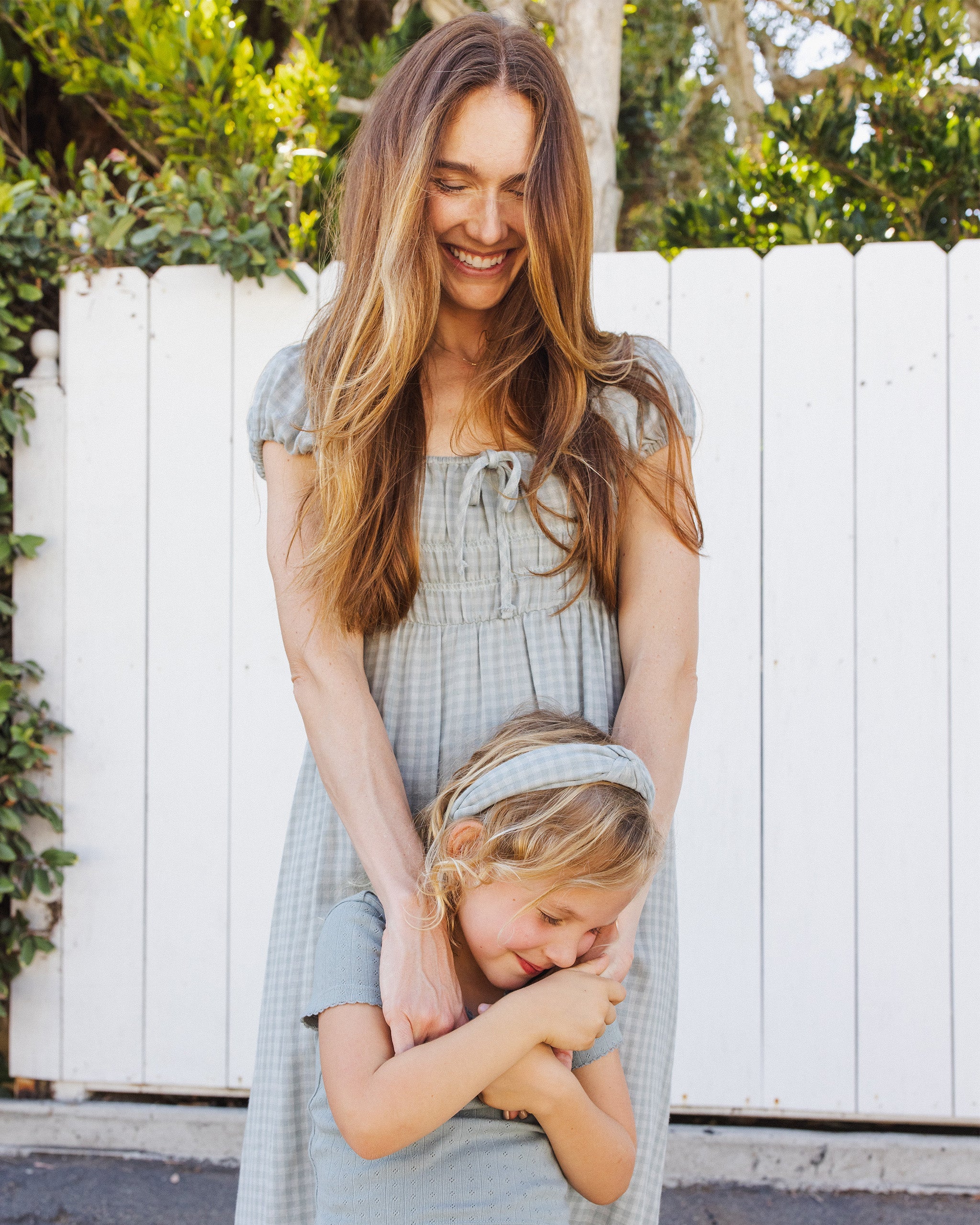 Robe Joya pour femme en vichy vert