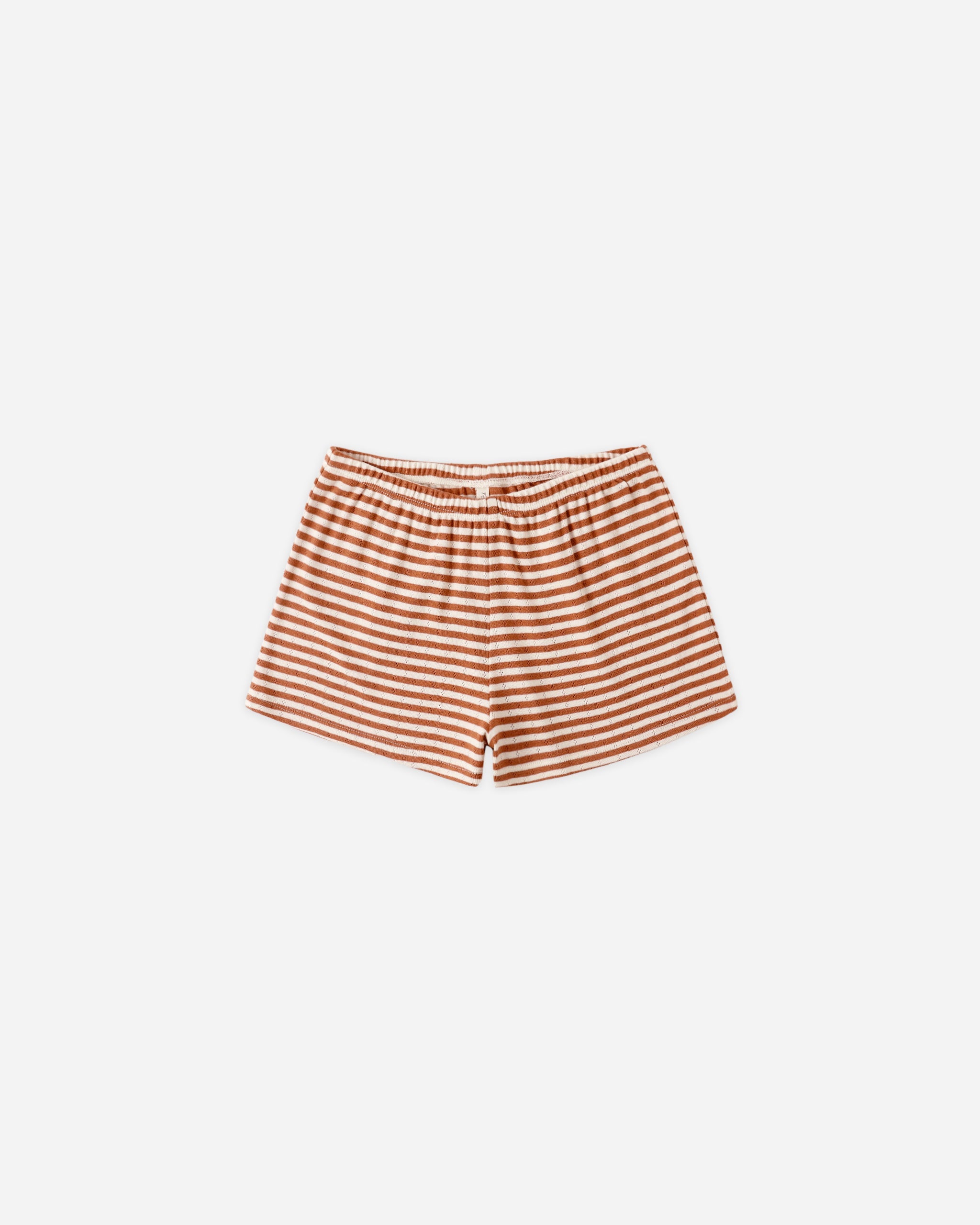 Pointelle Shorts Poppy Stripe - Rylee + Cru | Kids Clothes | Trendy Baby Clothes | Modern Infant Outfits |