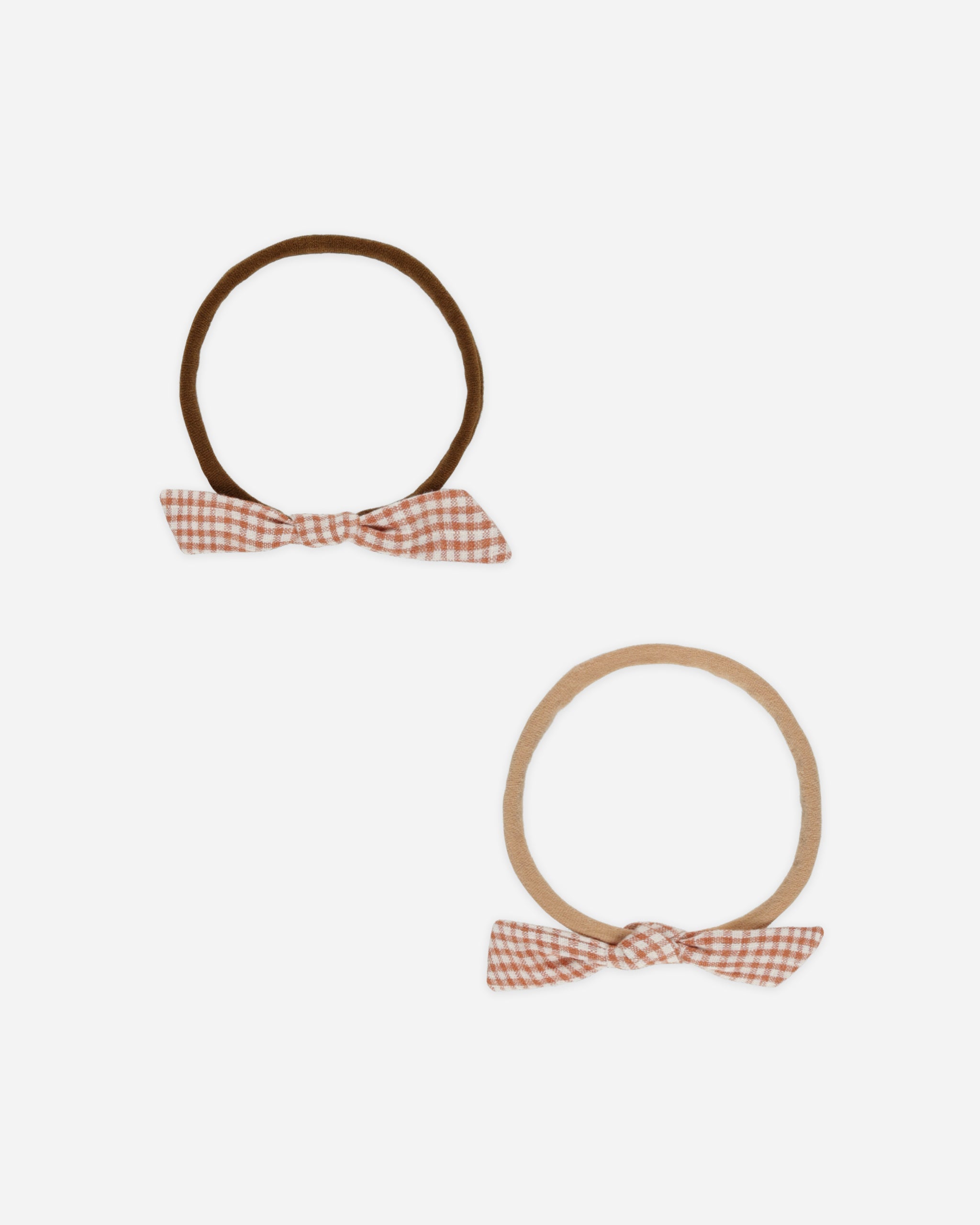 Little Knot Headband || Poppy Gingham