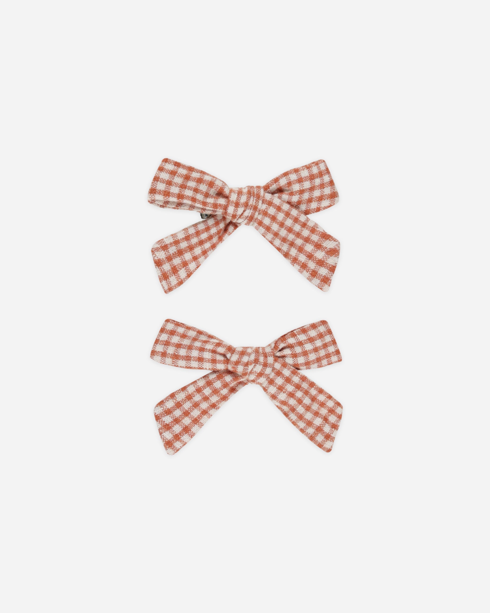 Bows, Set of 2 || Poppy Gingham