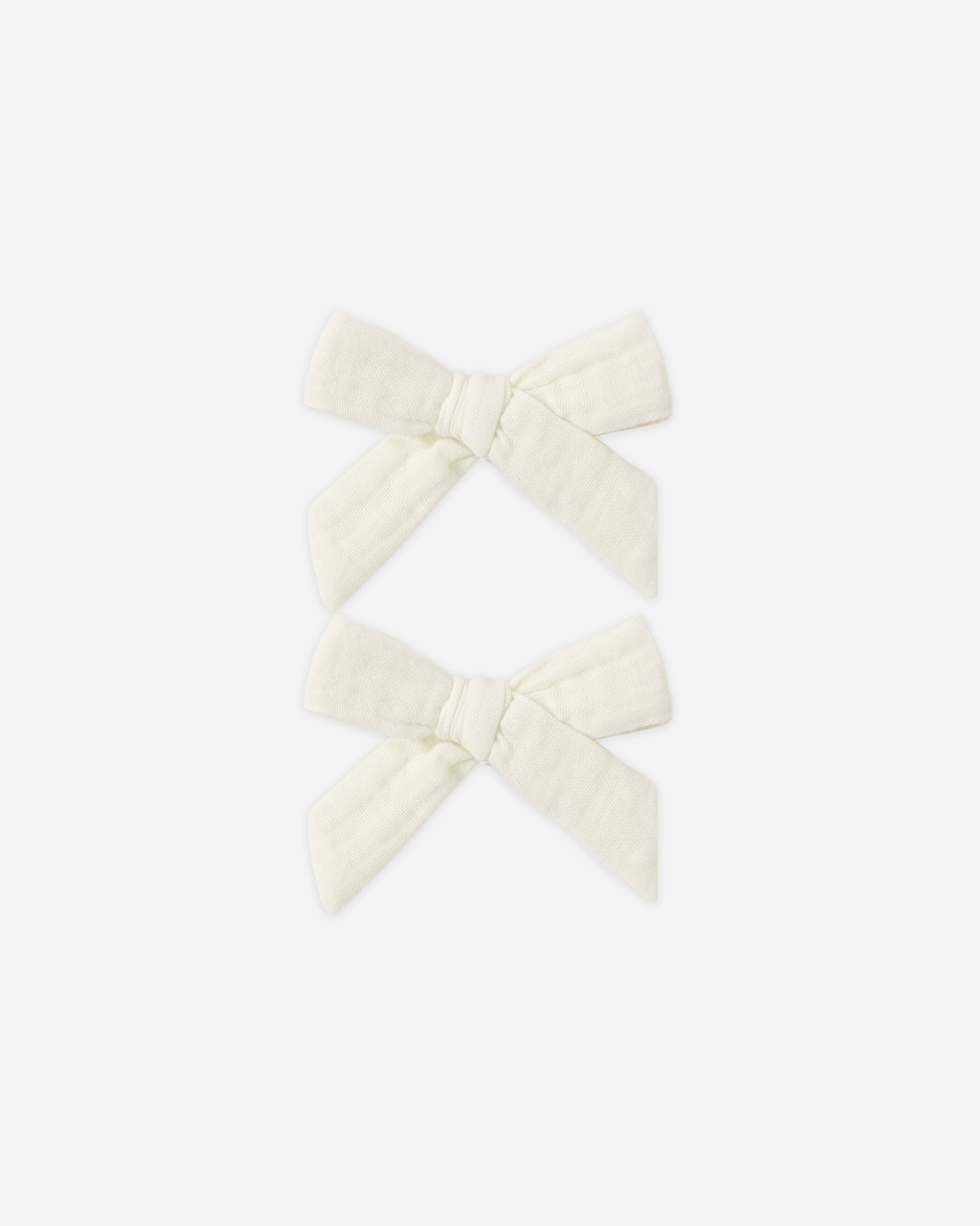 Nœuds papillon, lot de 2, ivoire