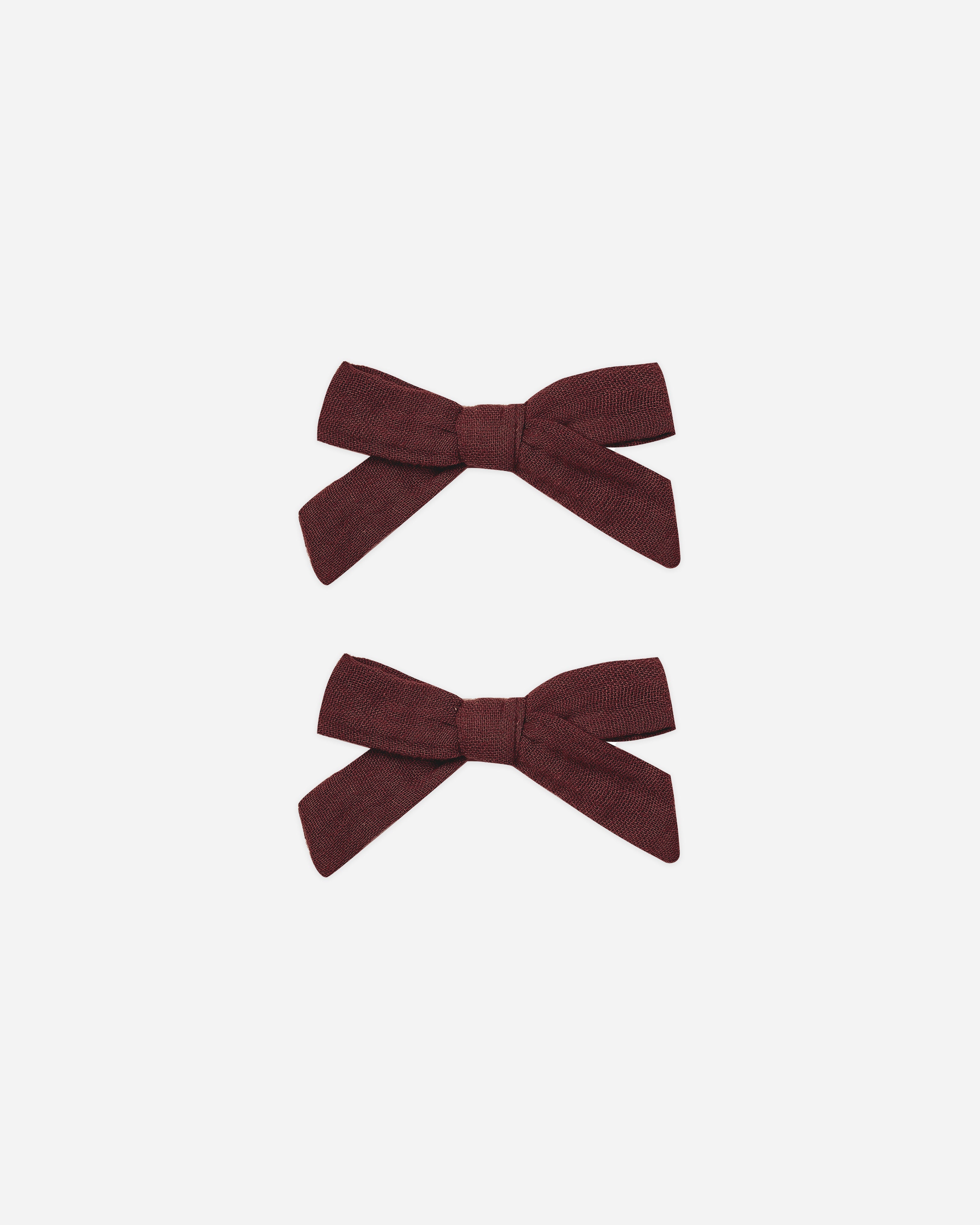 Bows, Set Of 2 | Burgundy
