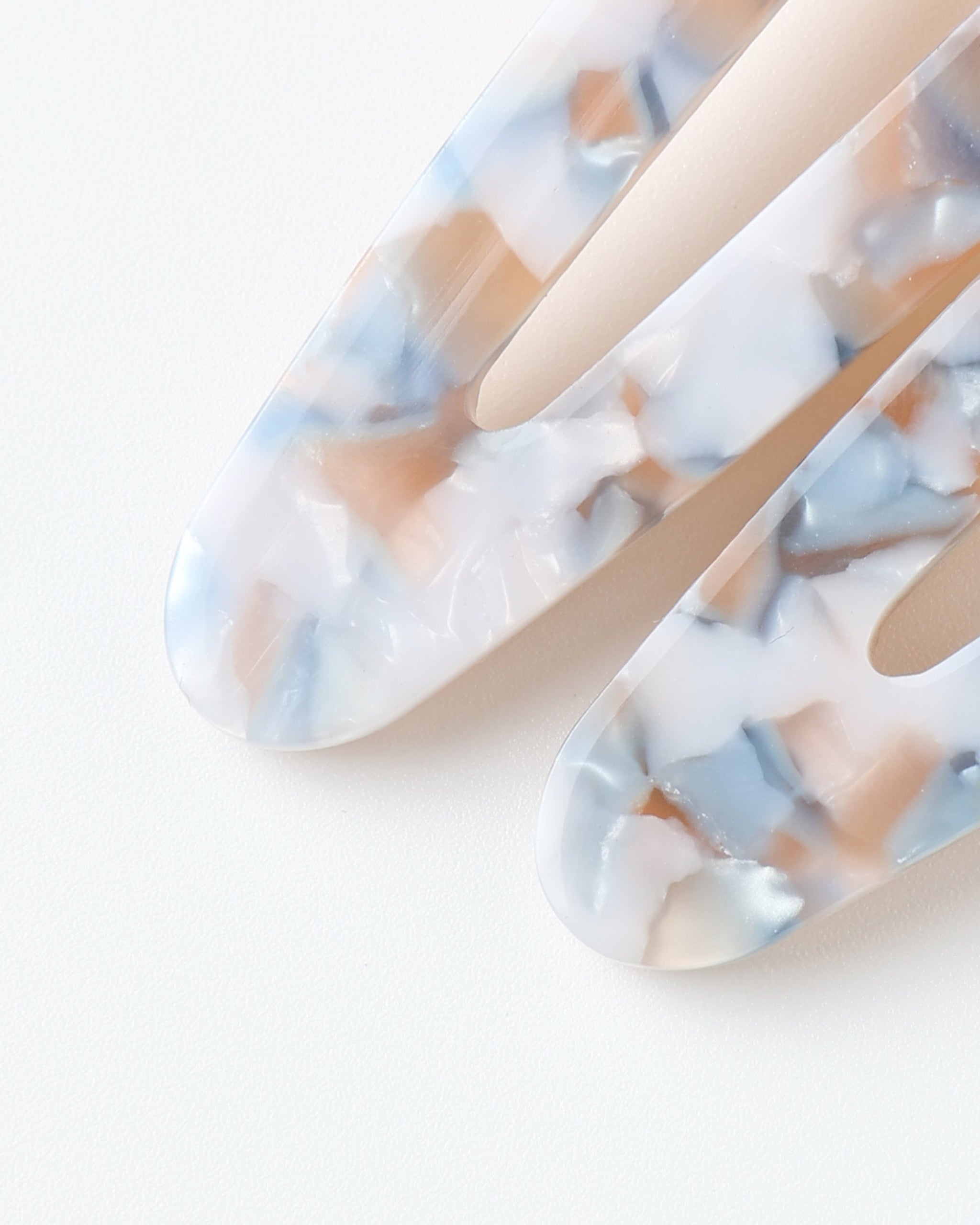 Slider Clip, Pack of 4 || Brown, Blue Tortoise