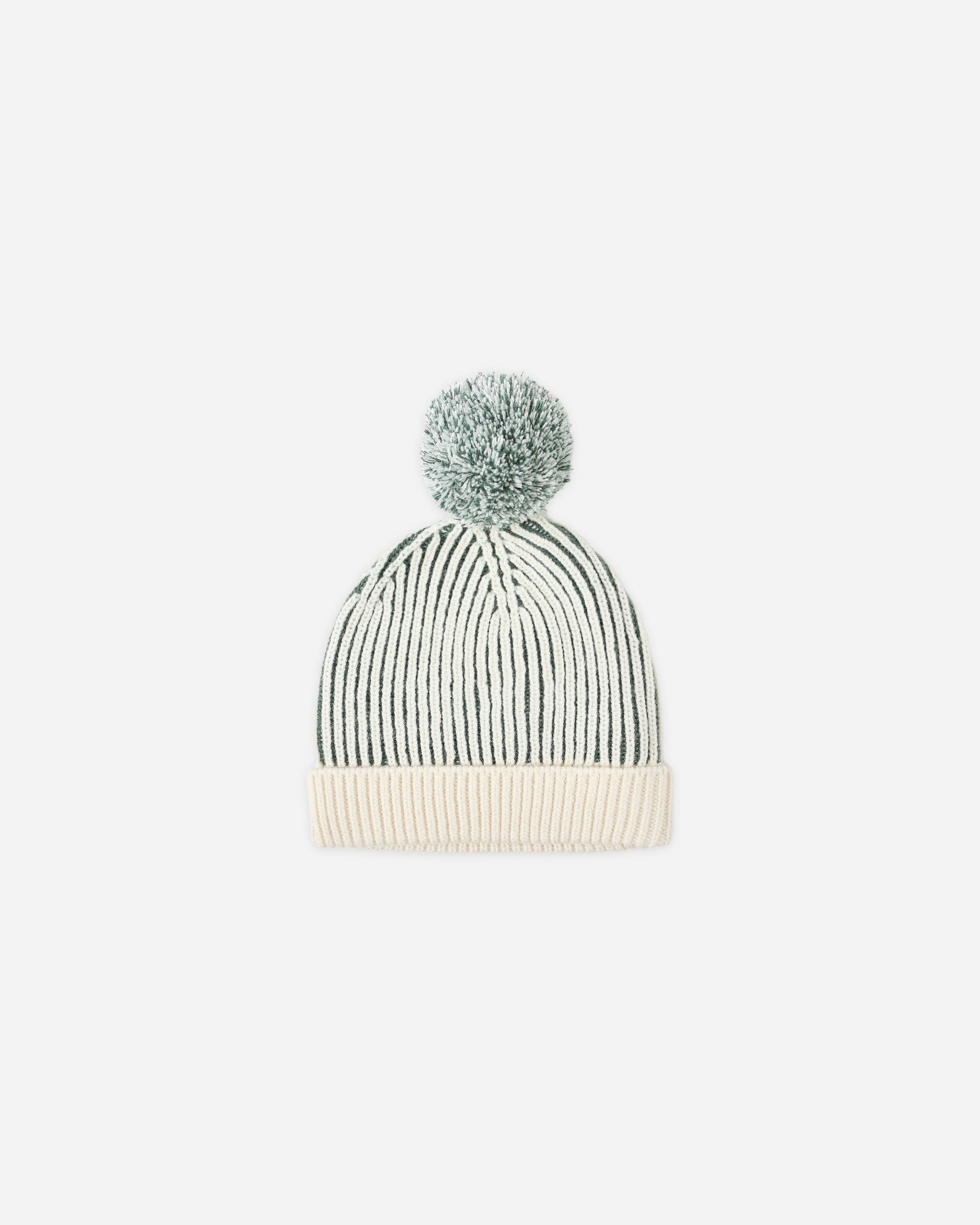 Beanie || Green Stripe - Rylee + Cru | Kids Clothes | Trendy Baby Clothes | Modern Infant Outfits |