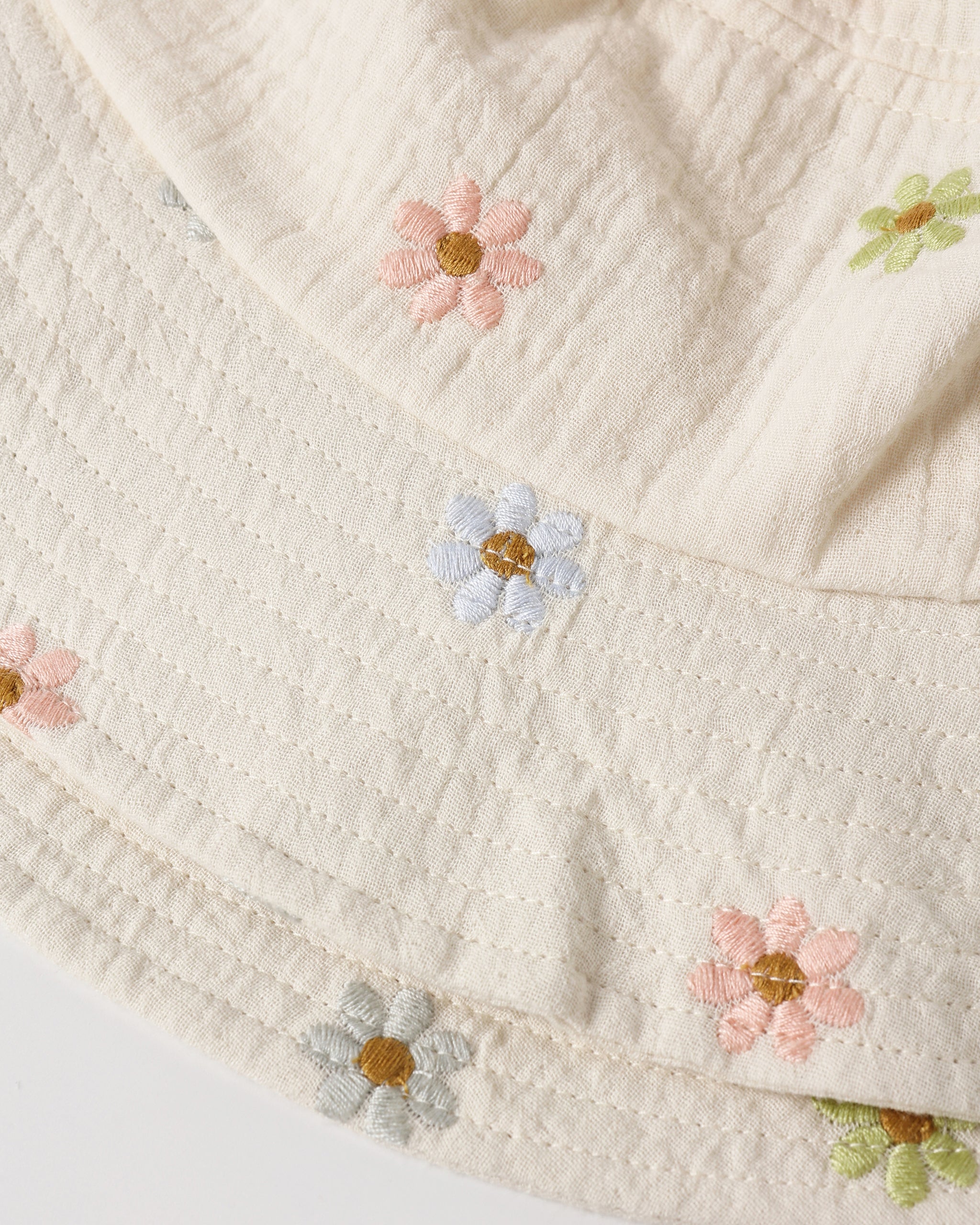 Bucket Hat Embroidered Daisies - Rylee + Cru | Kids Clothes | Trendy Baby Clothes | Modern Infant Outfits |