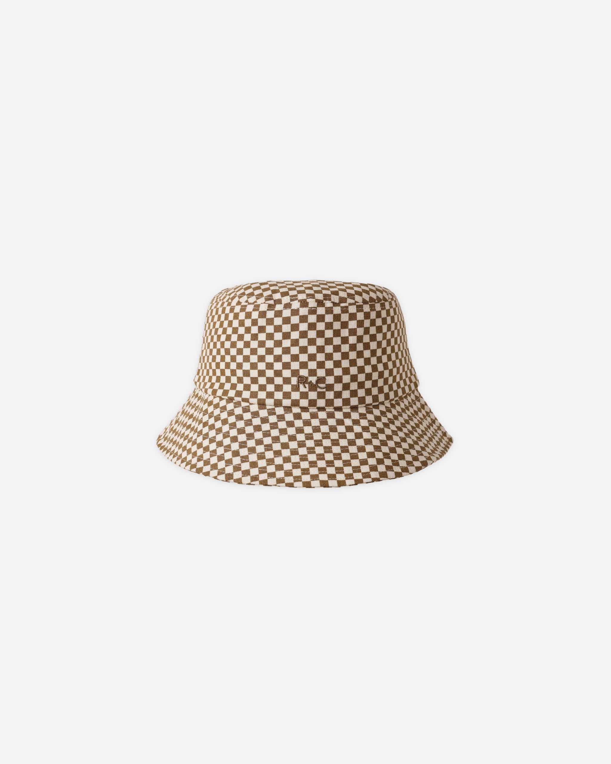 Bucket Hat Ocre Check - Rylee + Cru | Kids Clothes | Trendy Baby Clothes | Modern Infant Outfits |