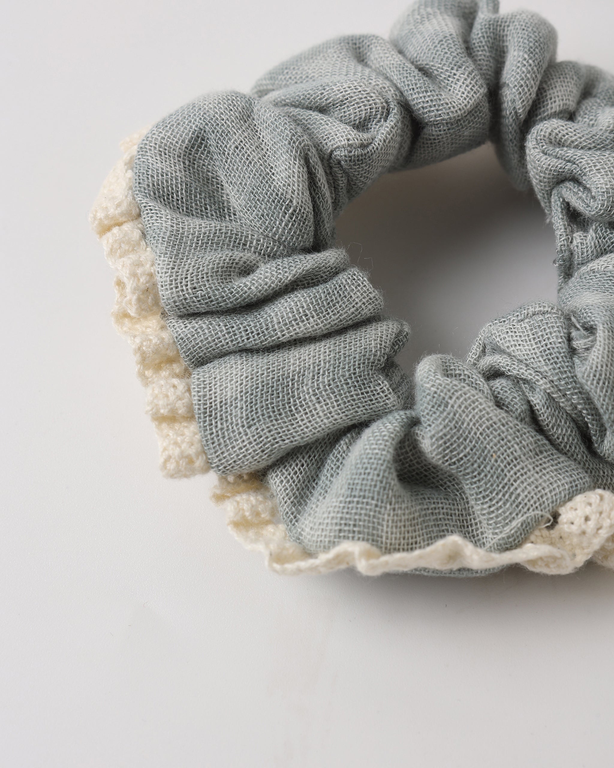 Scrunchie Set Green Gingham, Bloom - Rylee + Cru | Kids Clothes | Trendy Baby Clothes | Modern Infant Outfits |