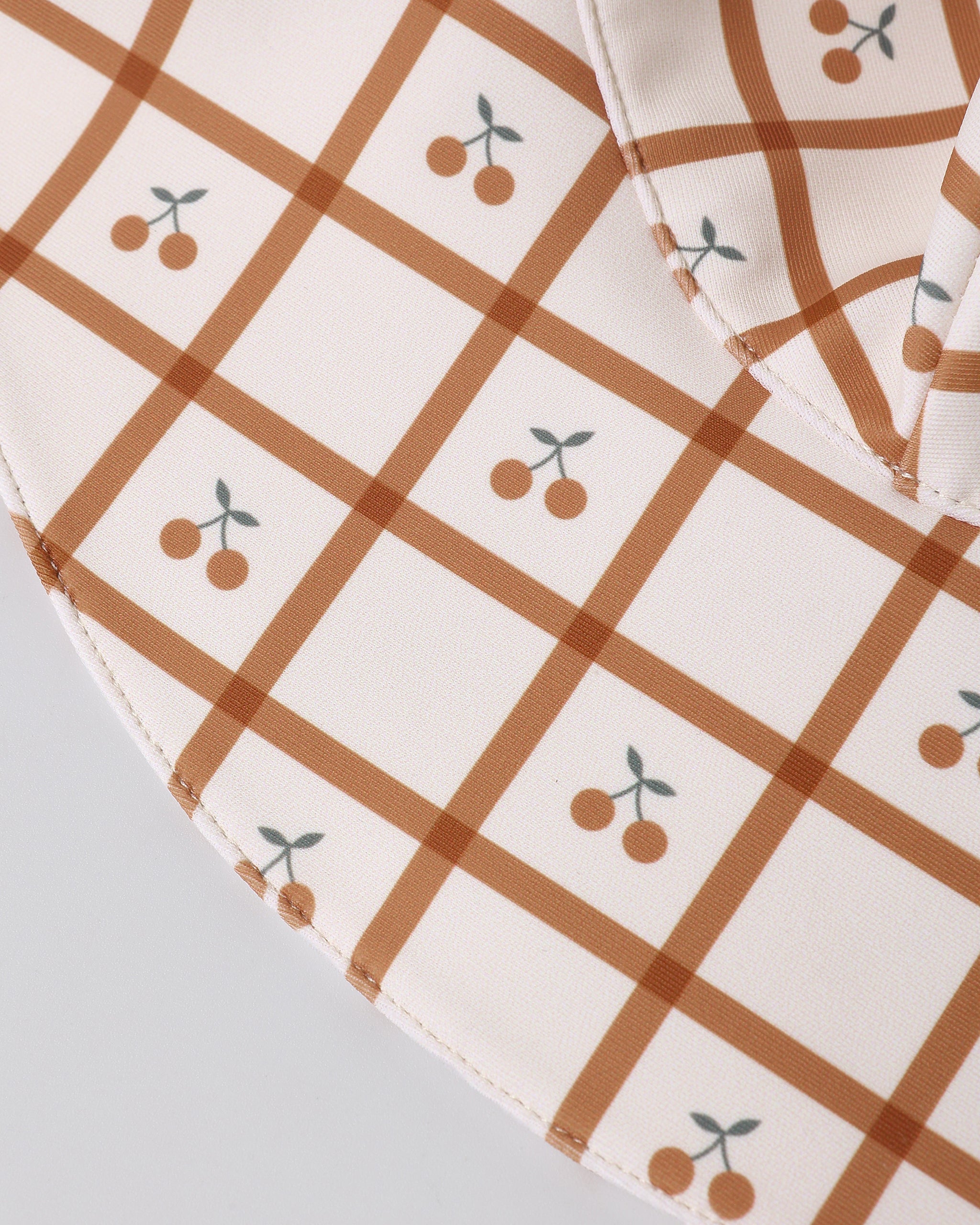 Floppy Swim Hat Cherry Check - Rylee + Cru | Kids Clothes | Trendy Baby Clothes | Modern Infant Outfits |