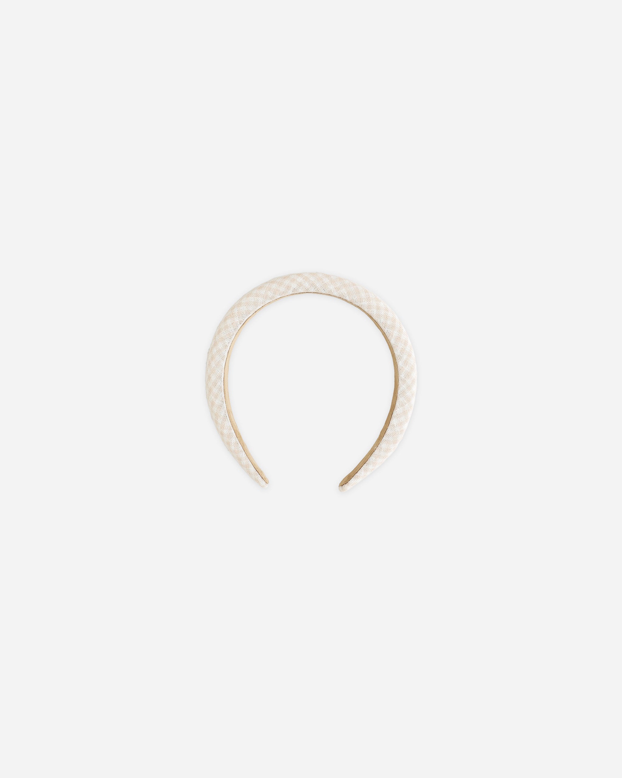 Padded Headband || Petal Gingham