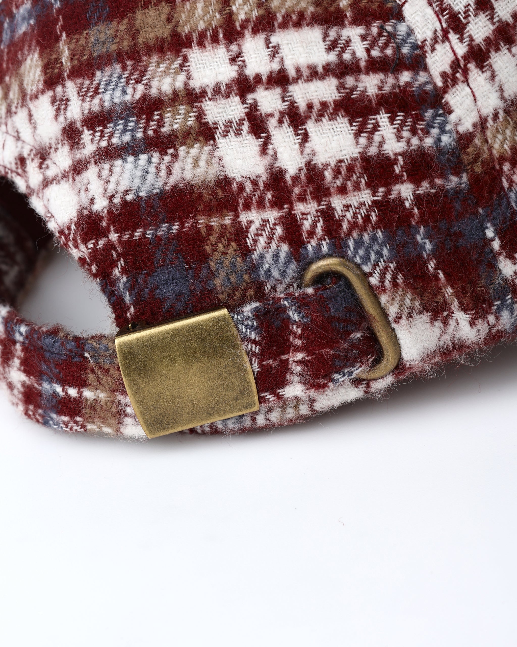 Baseball Hat | Burgundy Plaid
