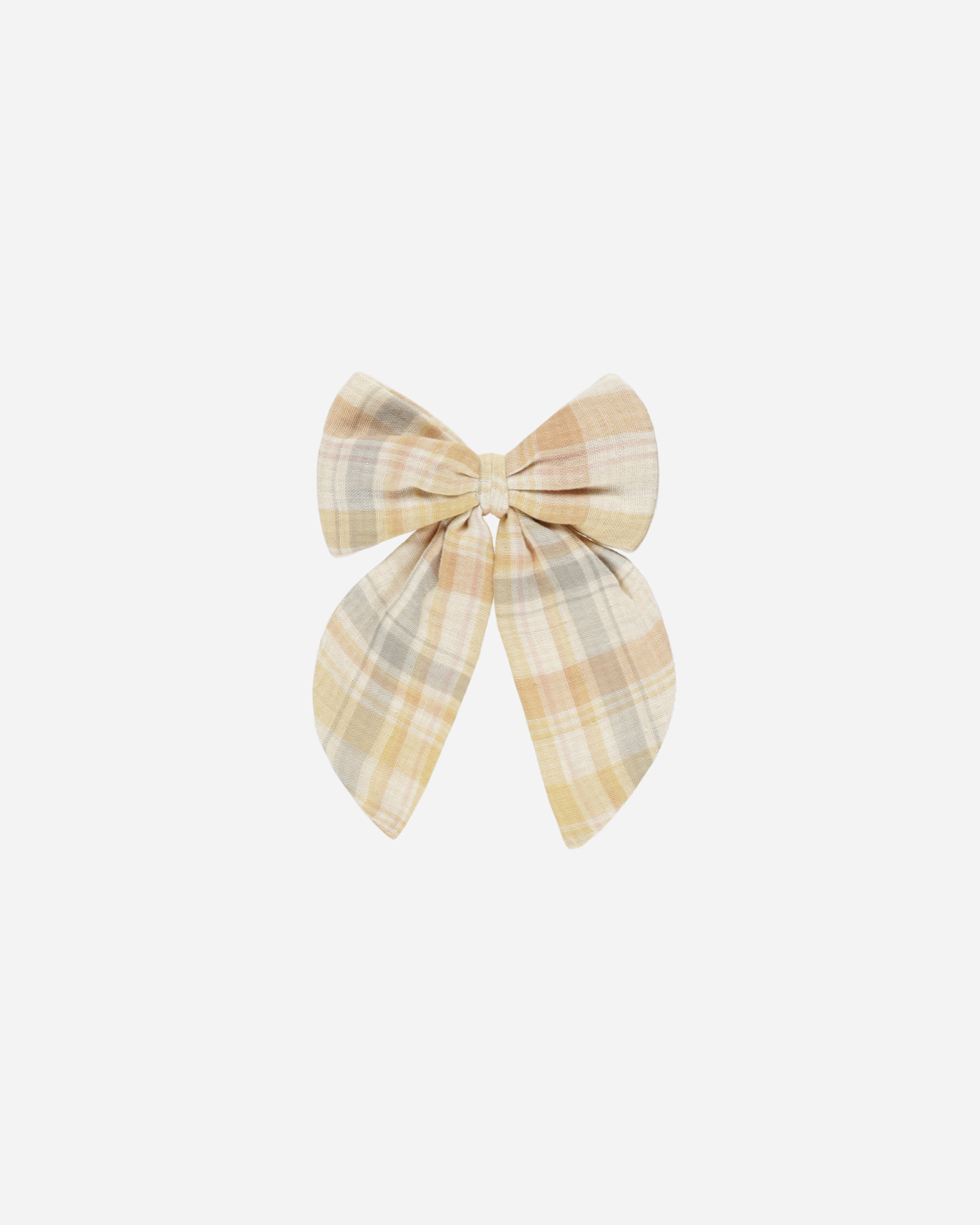 Oversized Bow || Pastel Plaid