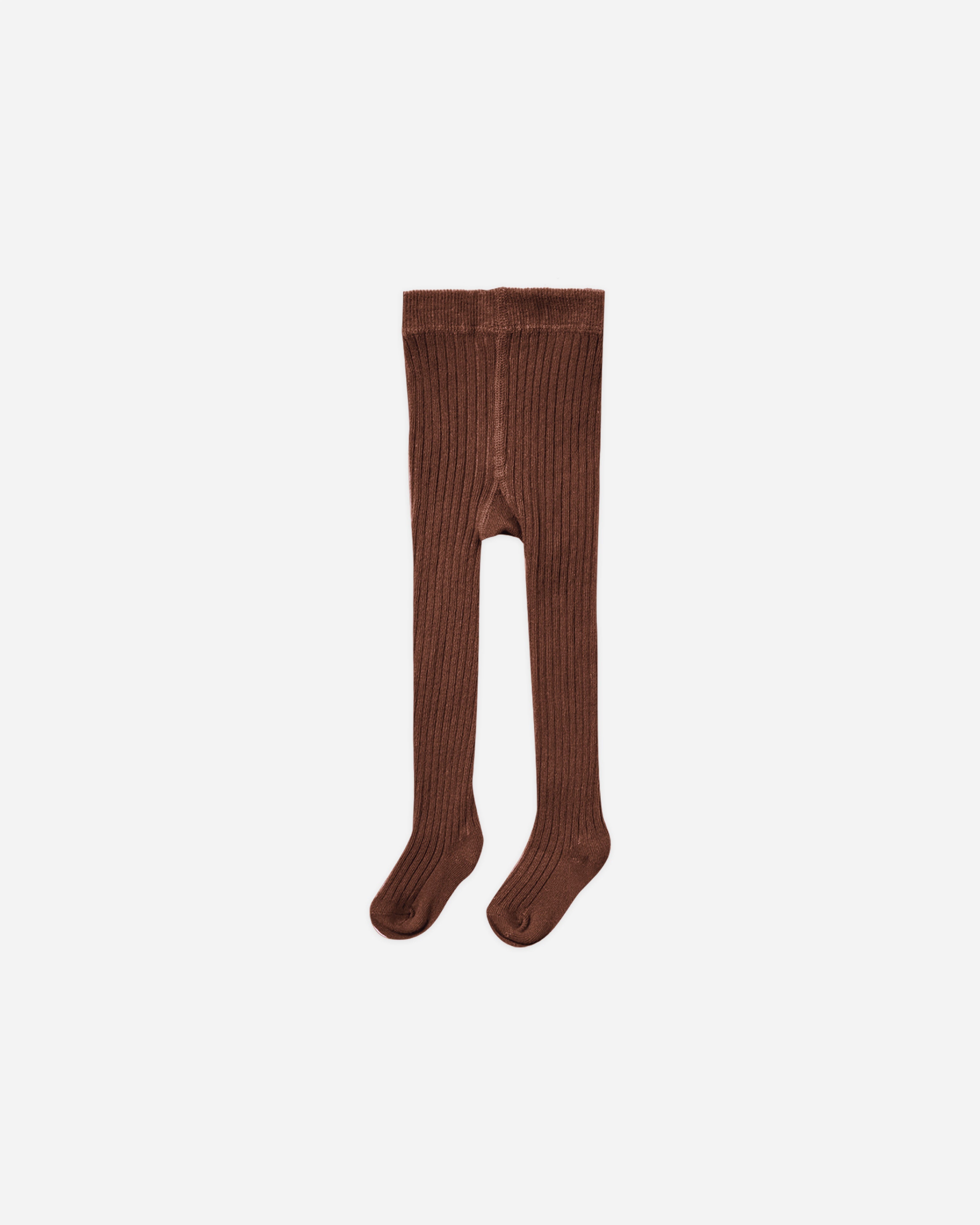 Collants côtelés || Marron