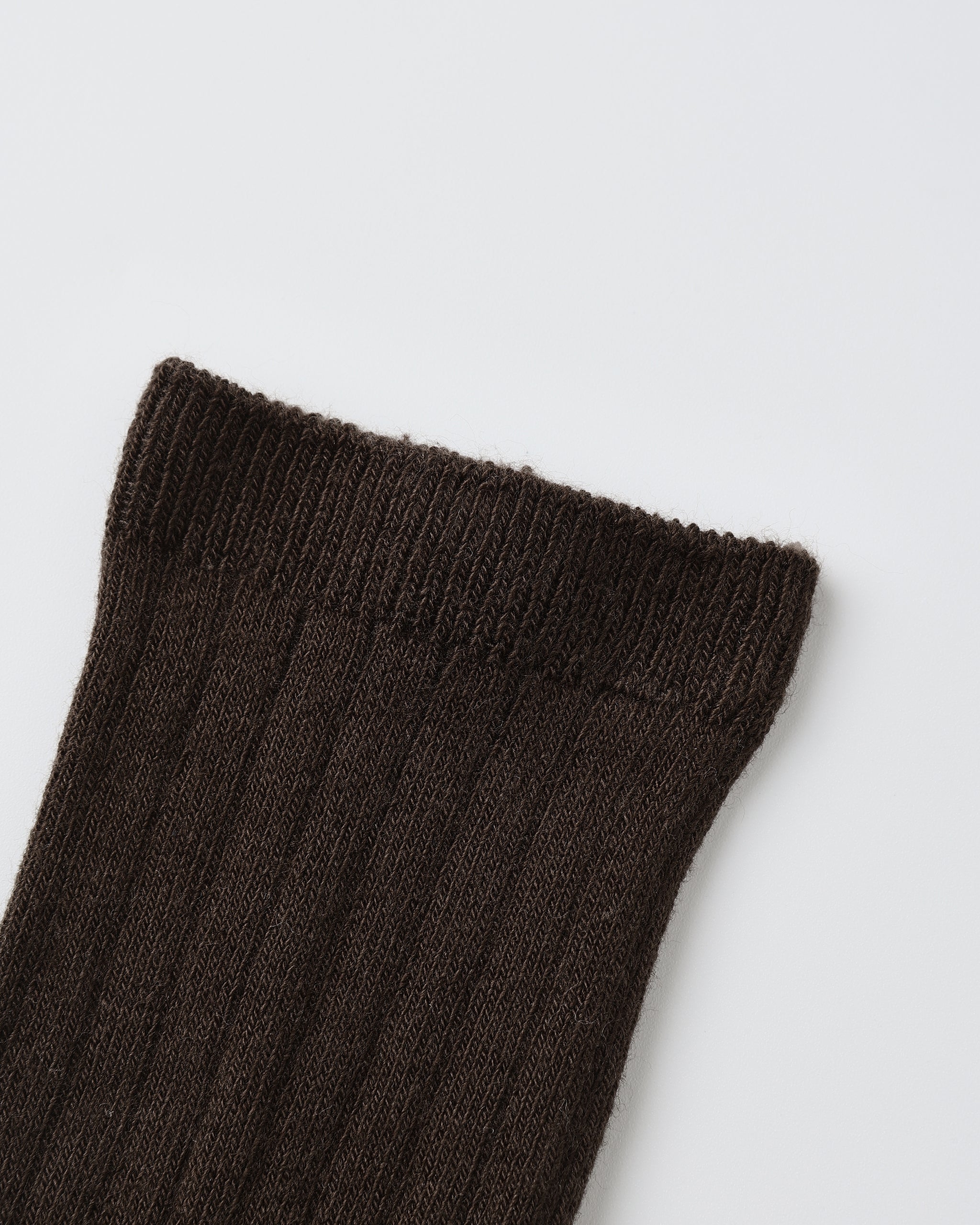 Ribbed Socks || Brown, Dusty Blue
