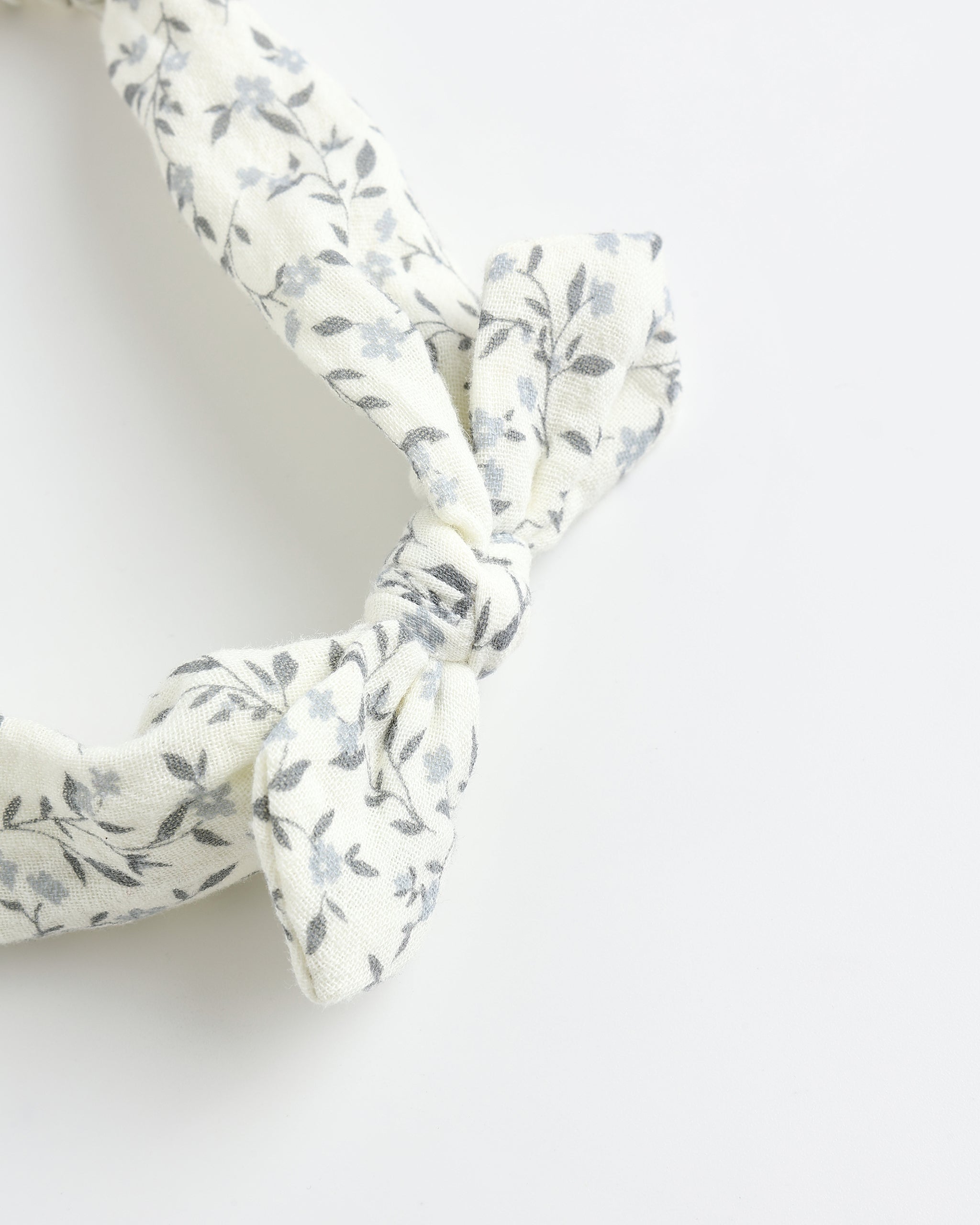 Baby Bow Headband || Blue Vines