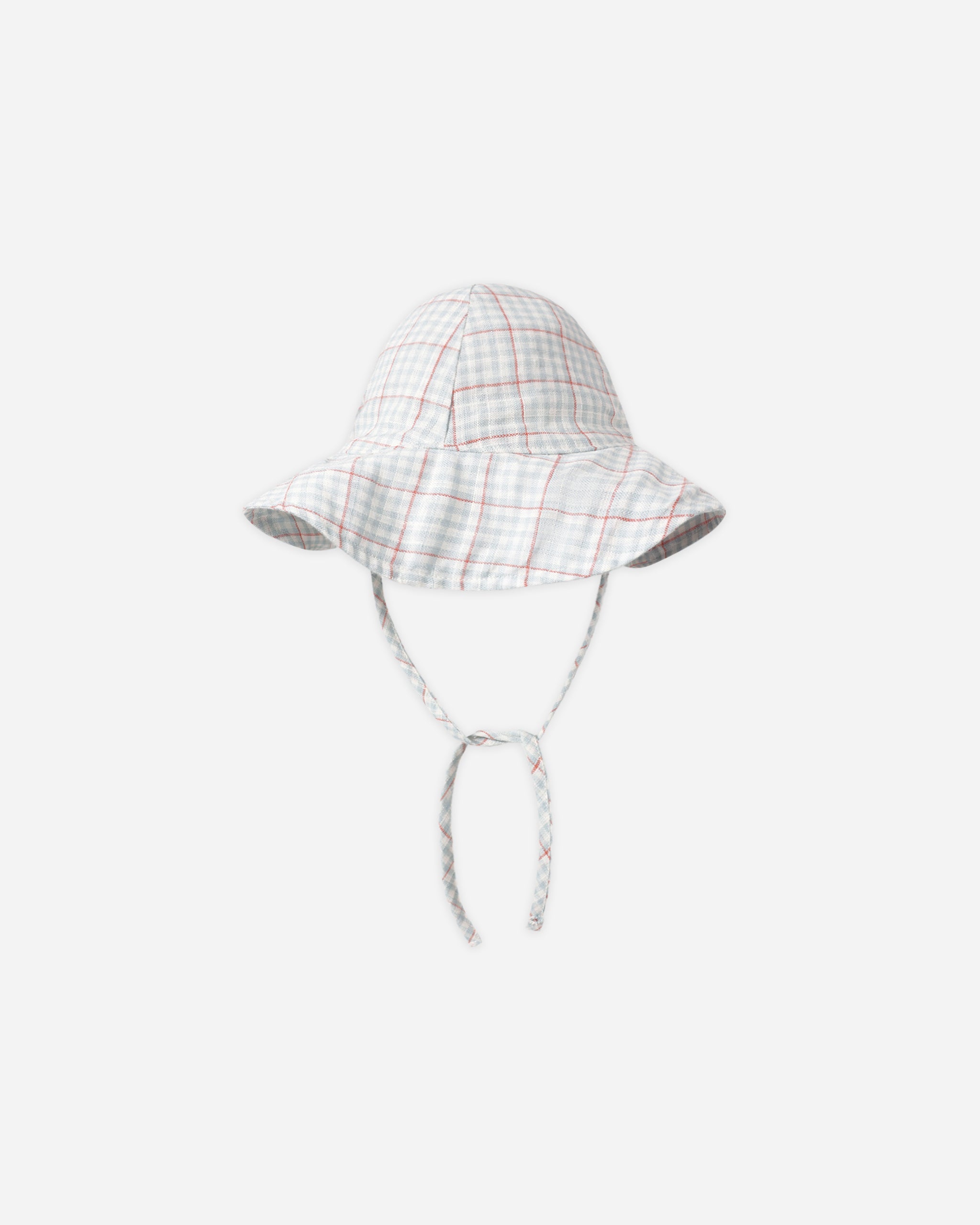 Floppy Sun Hat Light Blue Plaid - Rylee + Cru | Kids Clothes | Trendy Baby Clothes | Modern Infant Outfits |