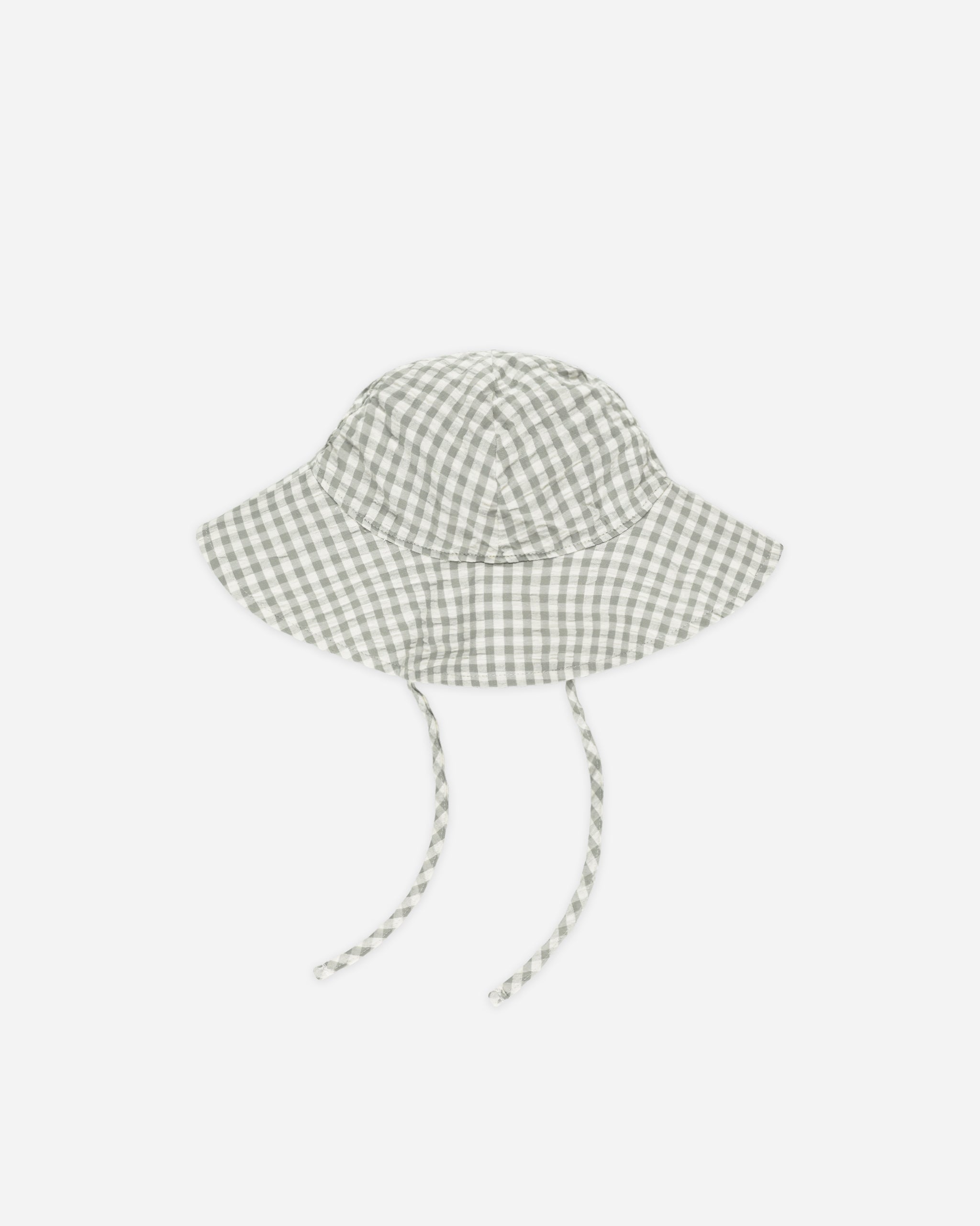 Floppy Sun Hat || Eucalyptus Gingham