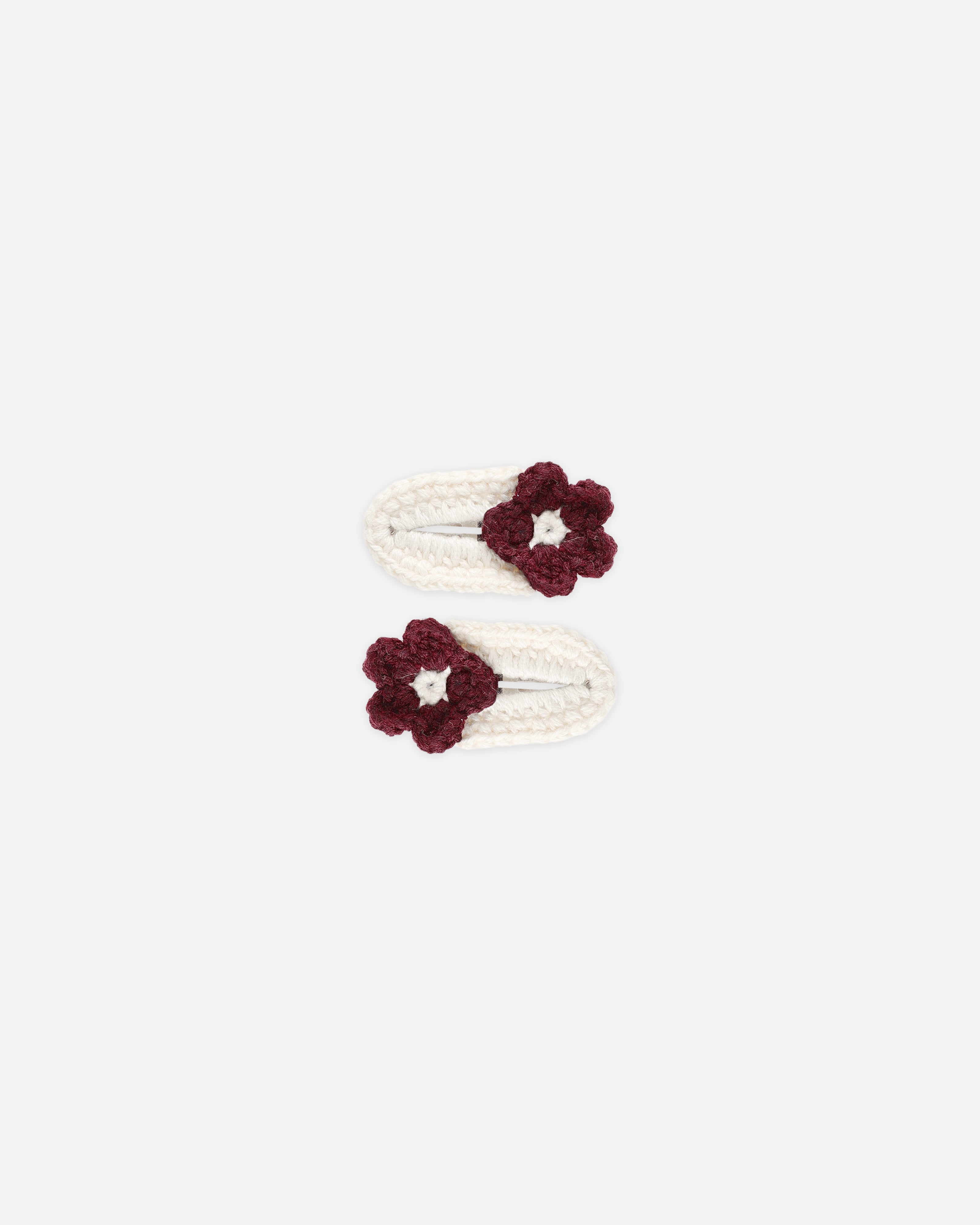 Crochet Clips | Burgundy