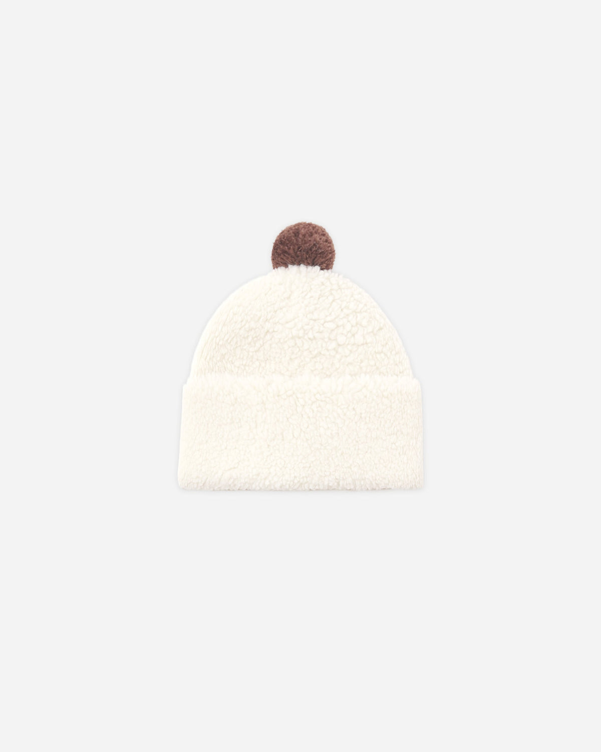 Pom Shearling Beanie Natural