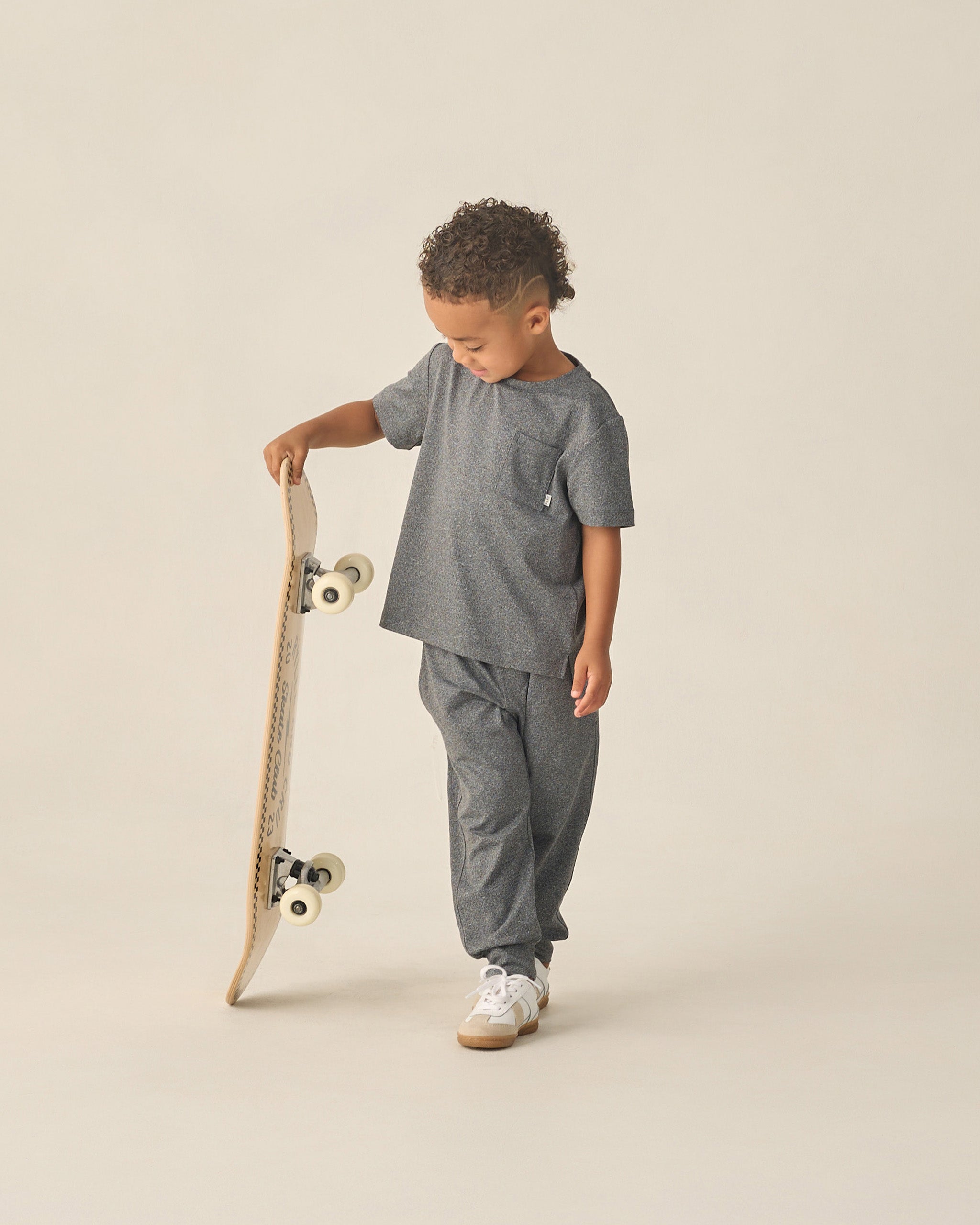 Century Tech Jogger Heathered Black - Rylee + Cru | Kids Clothes | Trendy Baby Clothes | Modern Infant Outfits |