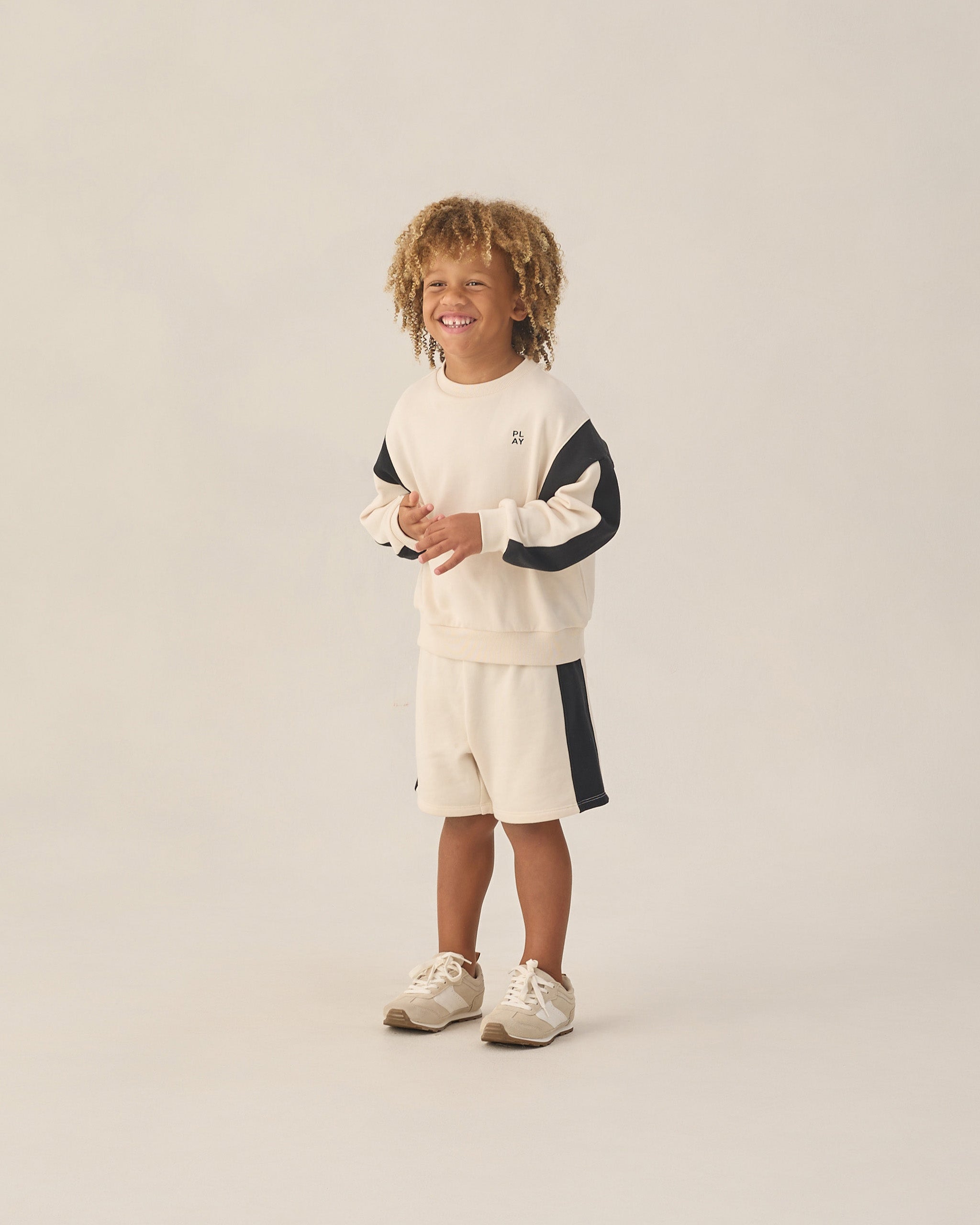 Boxing Short Natural - Rylee + Cru | Kids Clothes | Trendy Baby Clothes | Modern Infant Outfits |