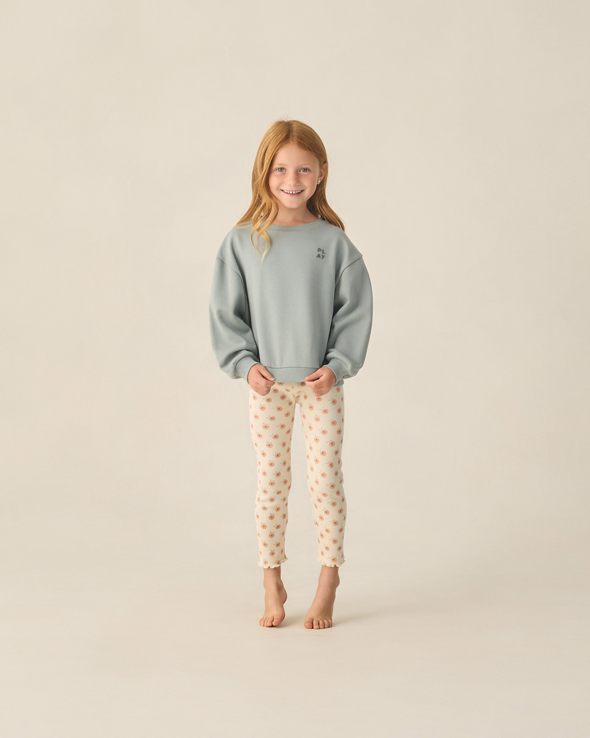 Ribbed Legging Set Natural, Melon - Rylee + Cru | Kids Clothes | Trendy Baby Clothes | Modern Infant Outfits |