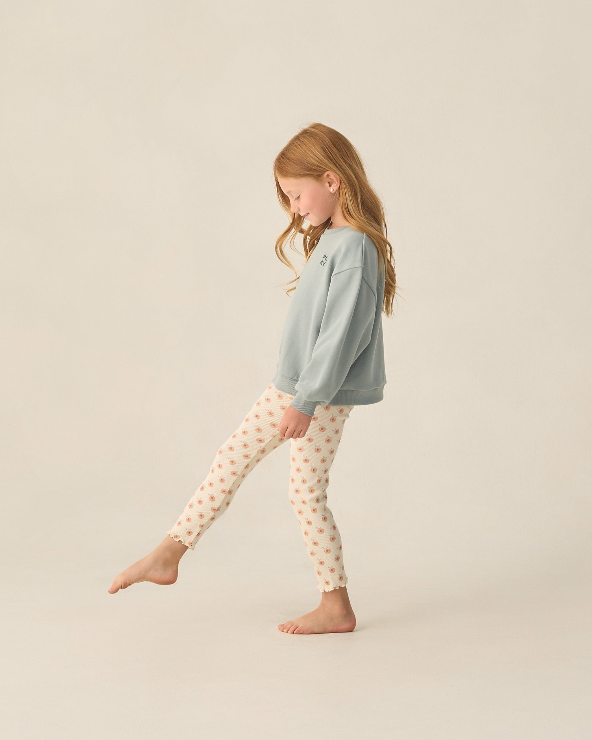 Ribbed Legging Set Natural, Melon - Rylee + Cru | Kids Clothes | Trendy Baby Clothes | Modern Infant Outfits |