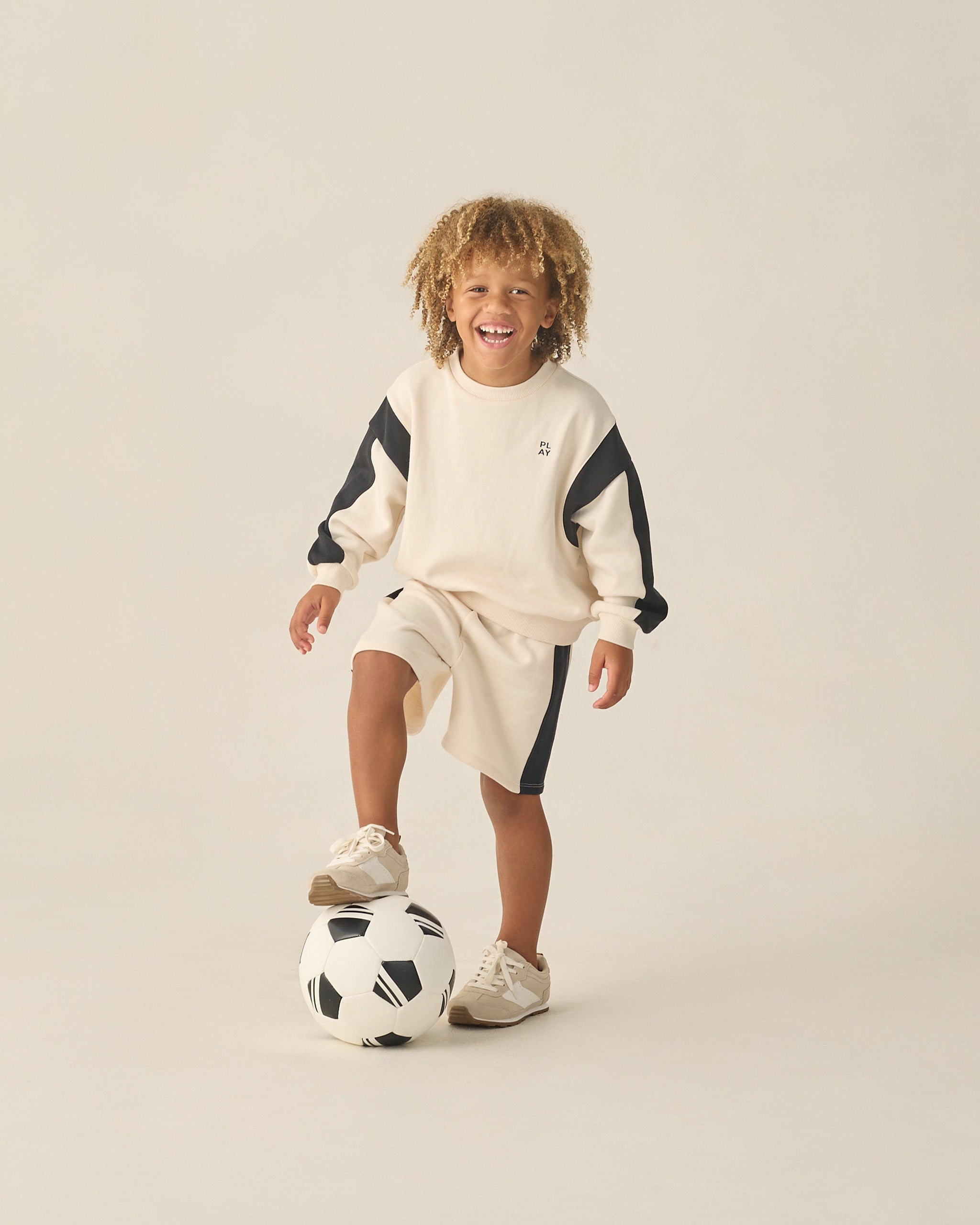 Boxing Short Natural - Rylee + Cru | Kids Clothes | Trendy Baby Clothes | Modern Infant Outfits |