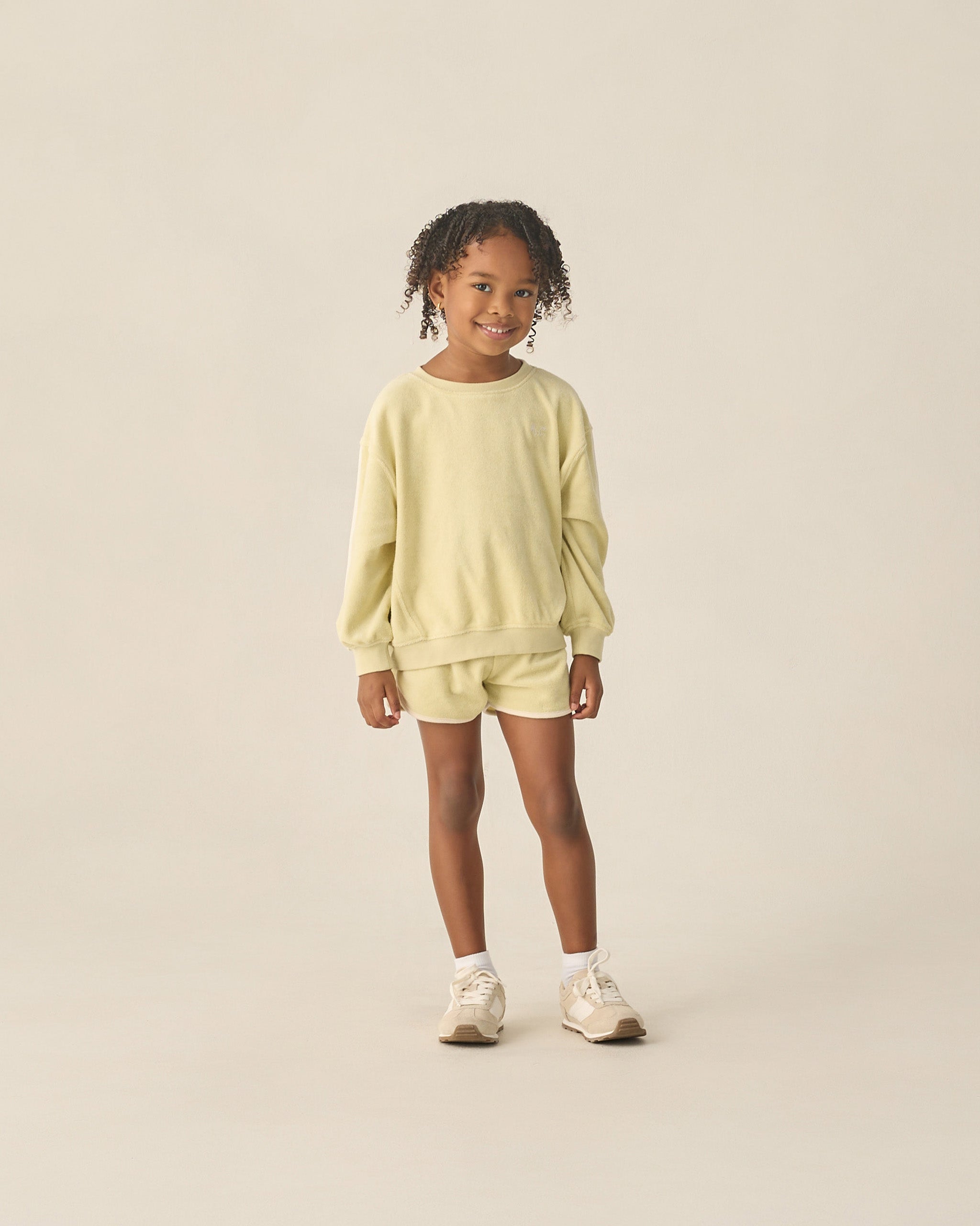 Track Short Citron - Rylee + Cru | Kids Clothes | Trendy Baby Clothes | Modern Infant Outfits |