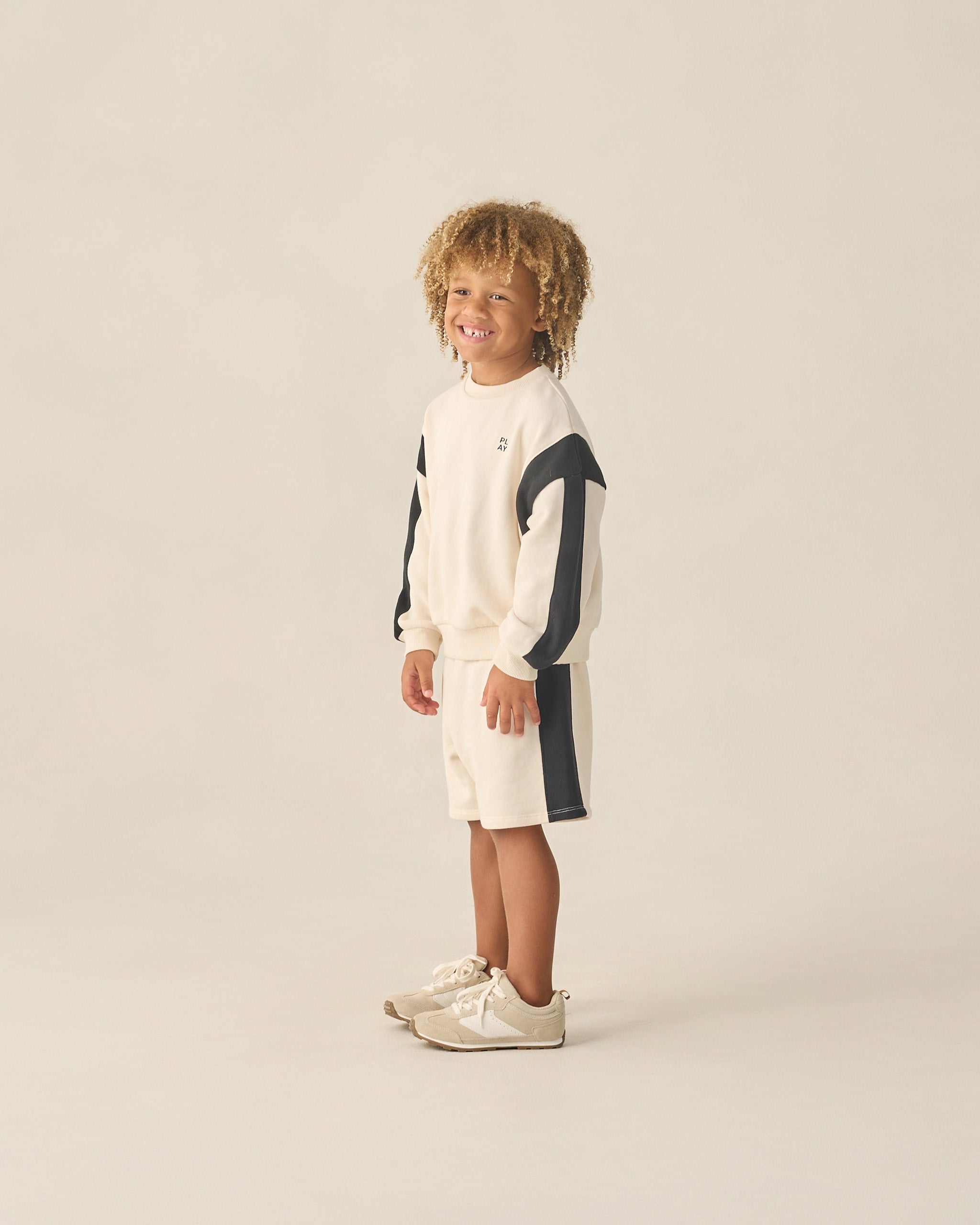 Boxing Short Natural - Rylee + Cru | Kids Clothes | Trendy Baby Clothes | Modern Infant Outfits |