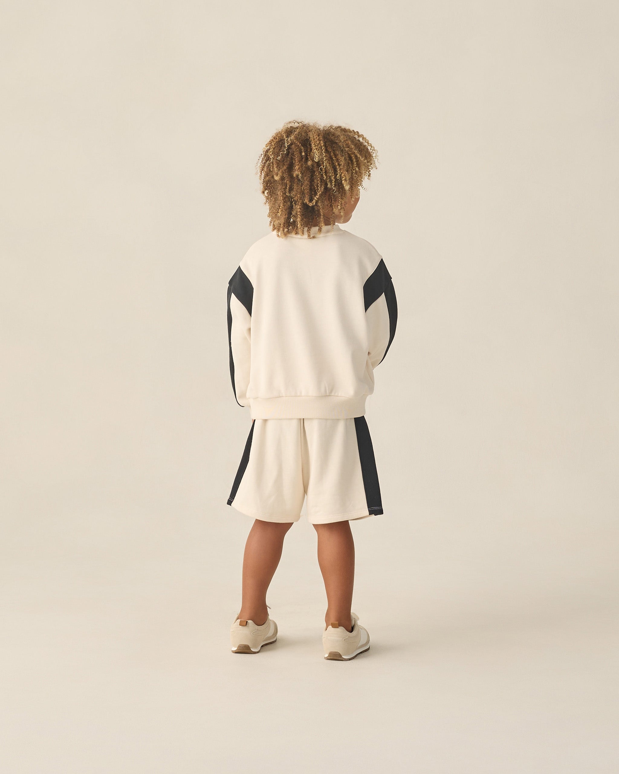 Boxing Short Natural - Rylee + Cru | Kids Clothes | Trendy Baby Clothes | Modern Infant Outfits |