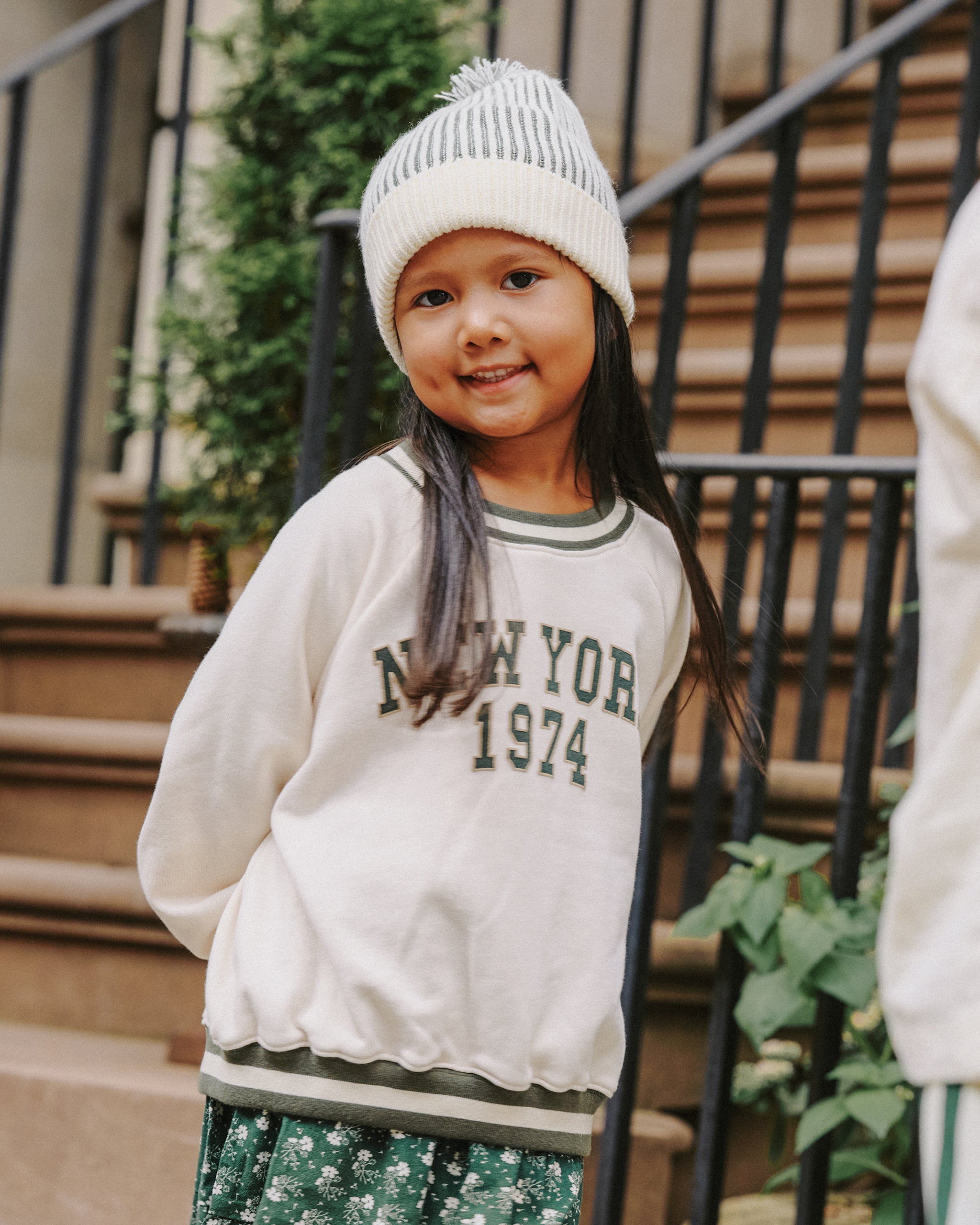 Beanie || Green Stripe