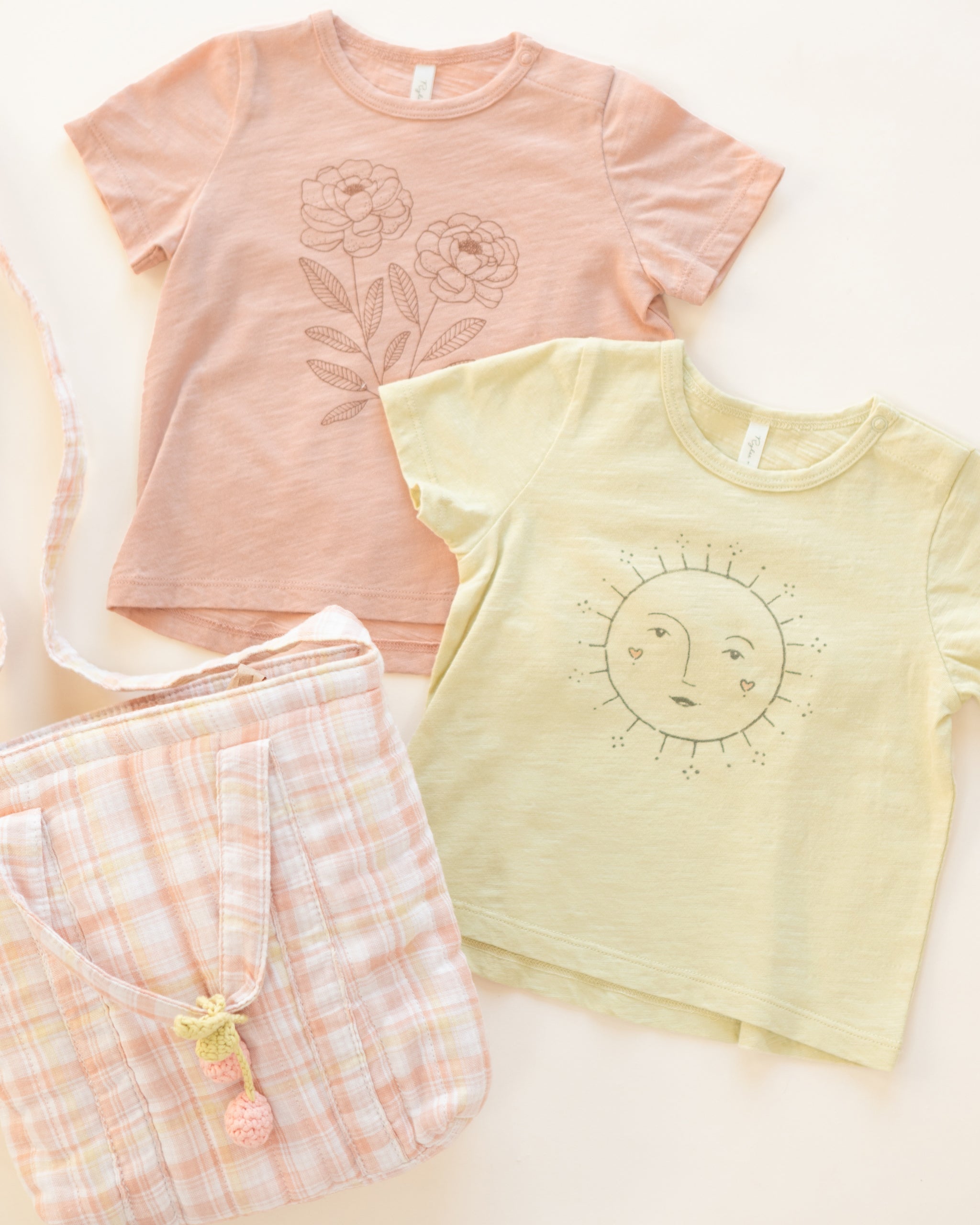 Basic Tee Sun - Rylee + Cru | Kids Clothes | Trendy Baby Clothes | Modern Infant Outfits |