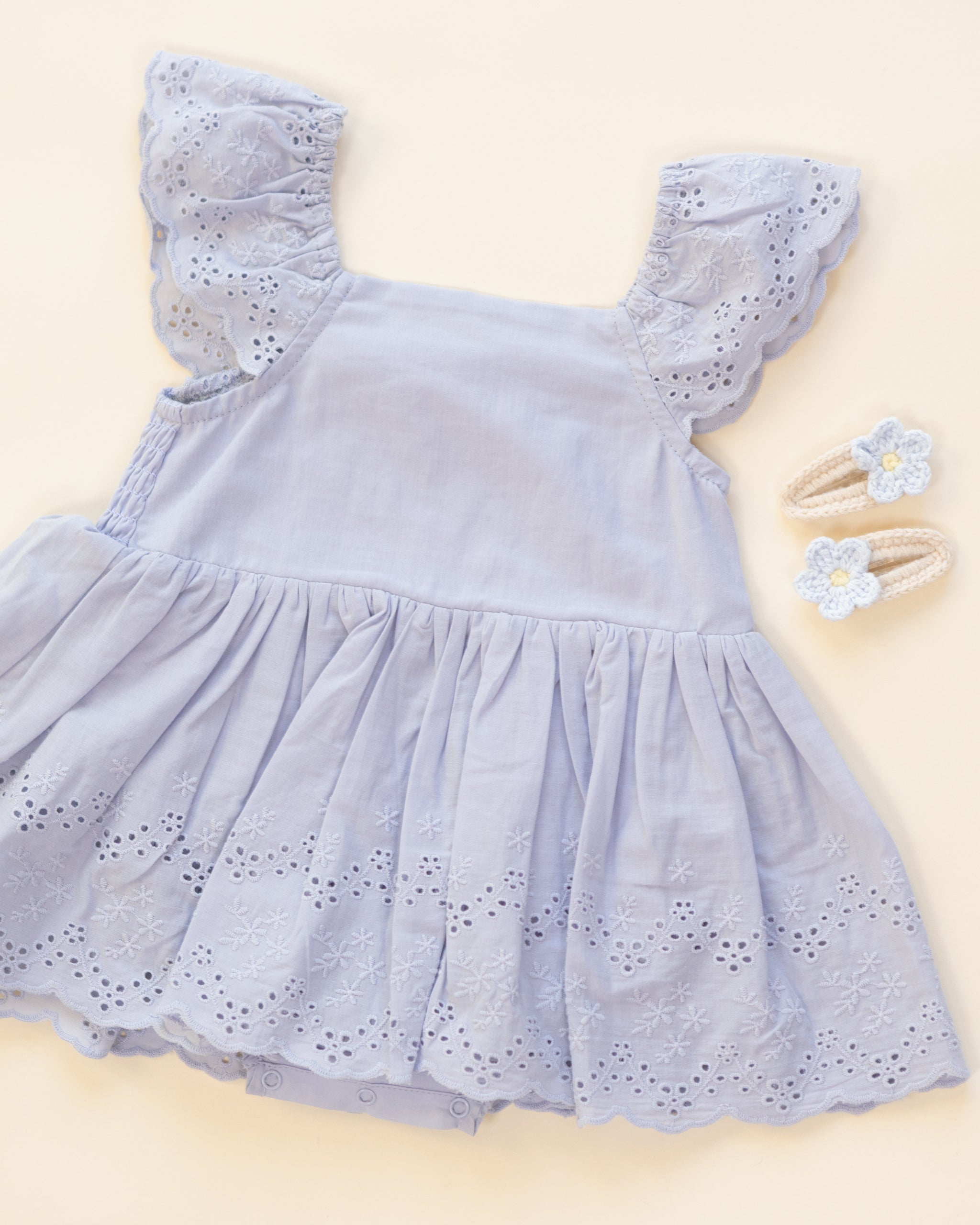 Crochet Clip Set Natural - Rylee + Cru | Kids Clothes | Trendy Baby Clothes | Modern Infant Outfits |