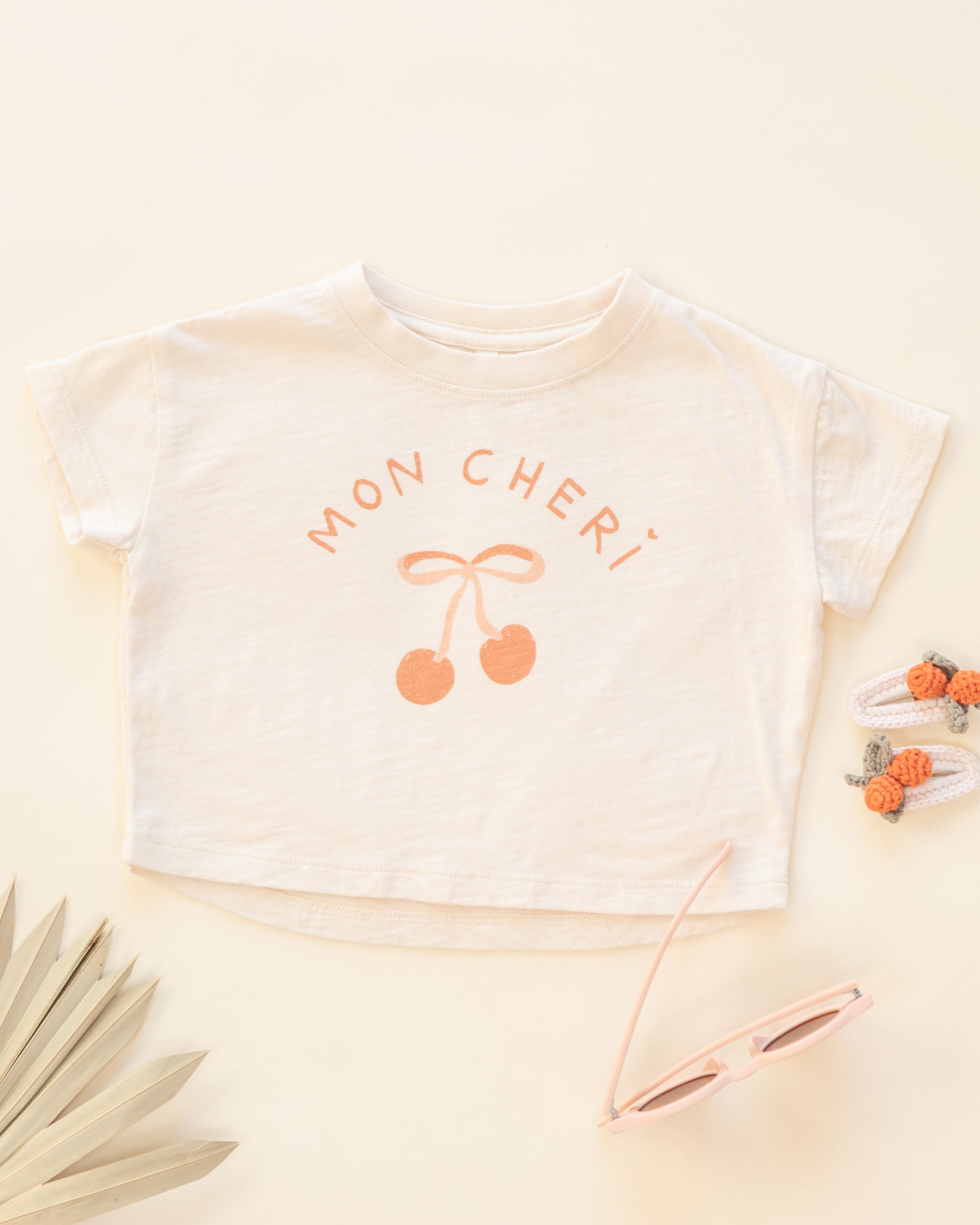 Boxy Tee Mon Cheri - Rylee + Cru | Kids Clothes | Trendy Baby Clothes | Modern Infant Outfits |