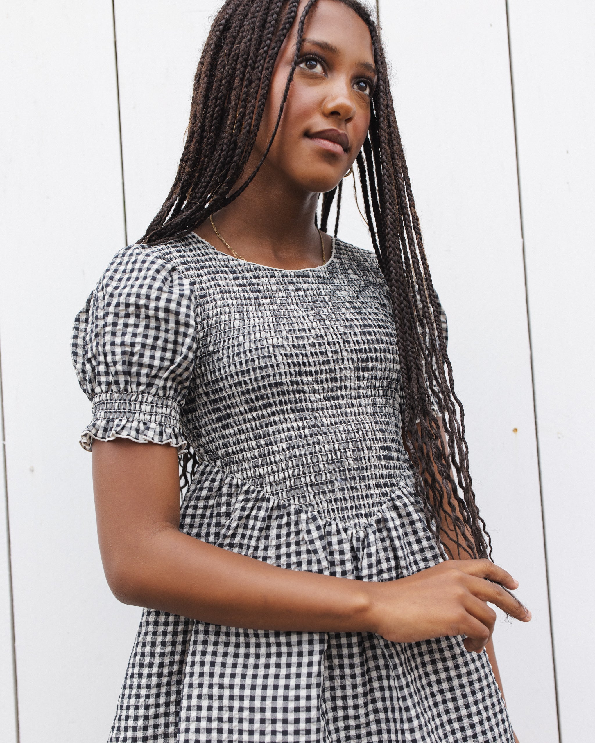 Teen Louise Dress Black Check - Rylee + Cru | Kids Clothes | Trendy Baby Clothes | Modern Infant Outfits |