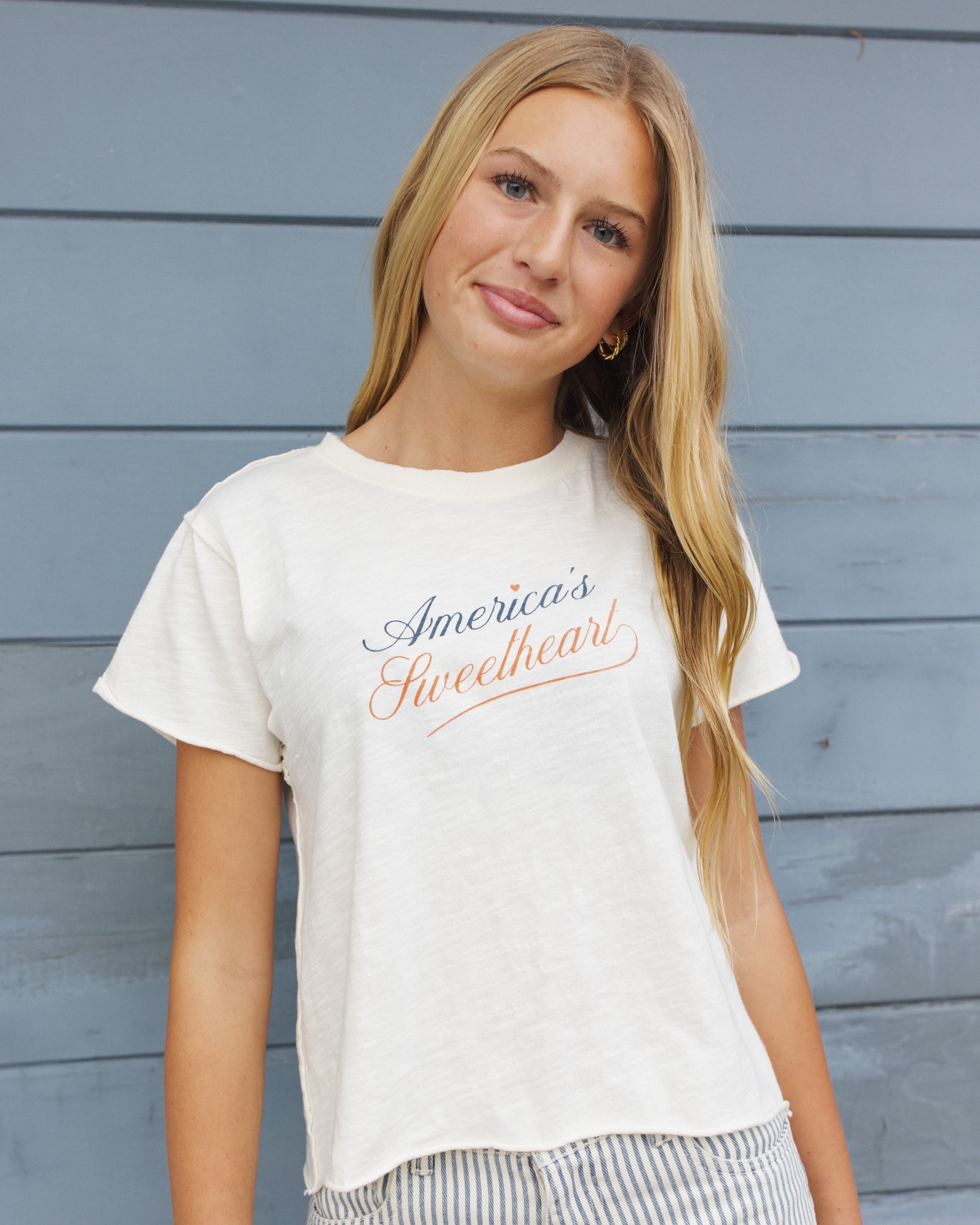 Teen Vintage Tee Americas Sweetheart - Rylee + Cru | Kids Clothes | Trendy Baby Clothes | Modern Infant Outfits |