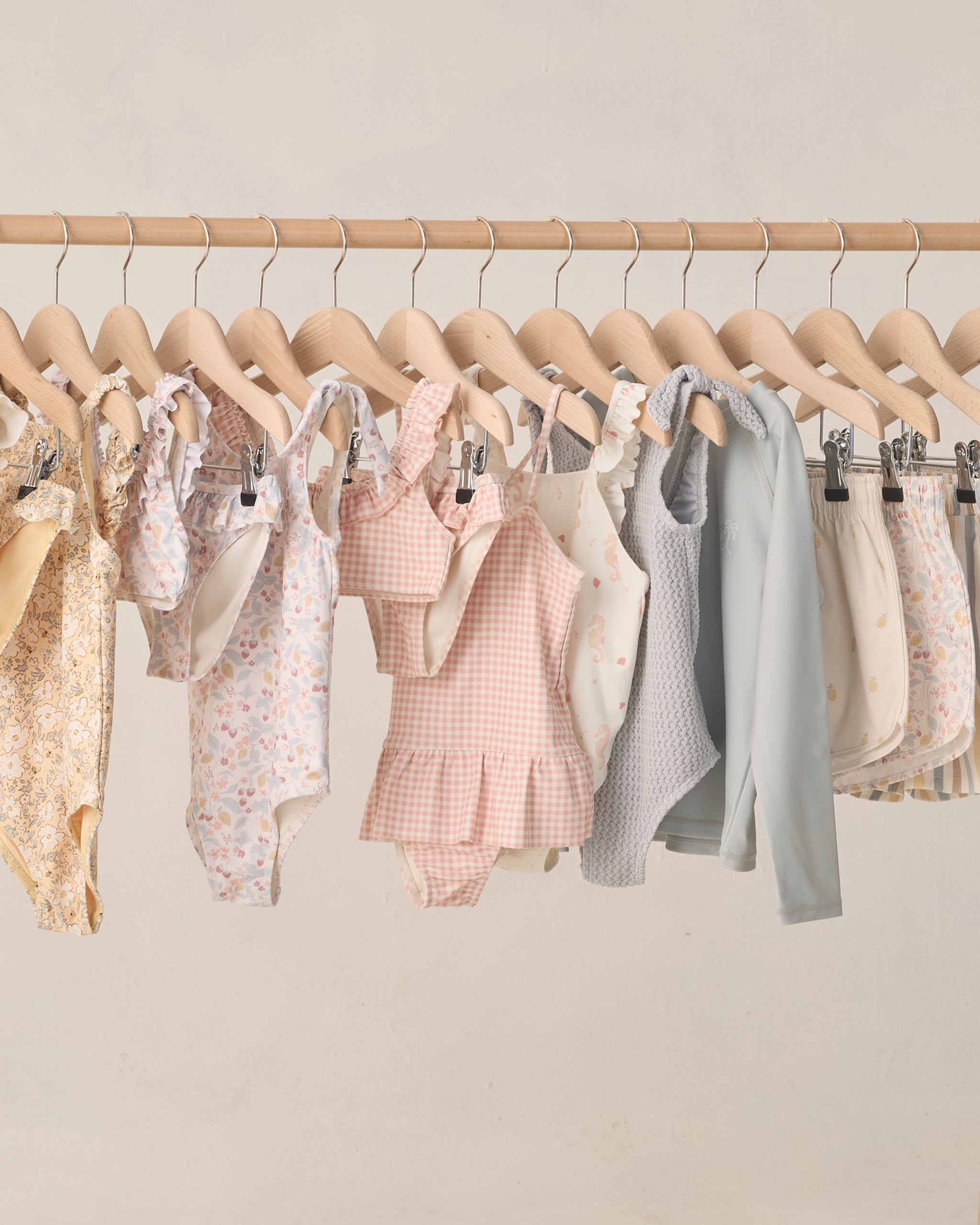 Tori Skirted One-Piece Petal Gingham - Rylee + Cru | Kids Clothes | Trendy Baby Clothes | Modern Infant Outfits |