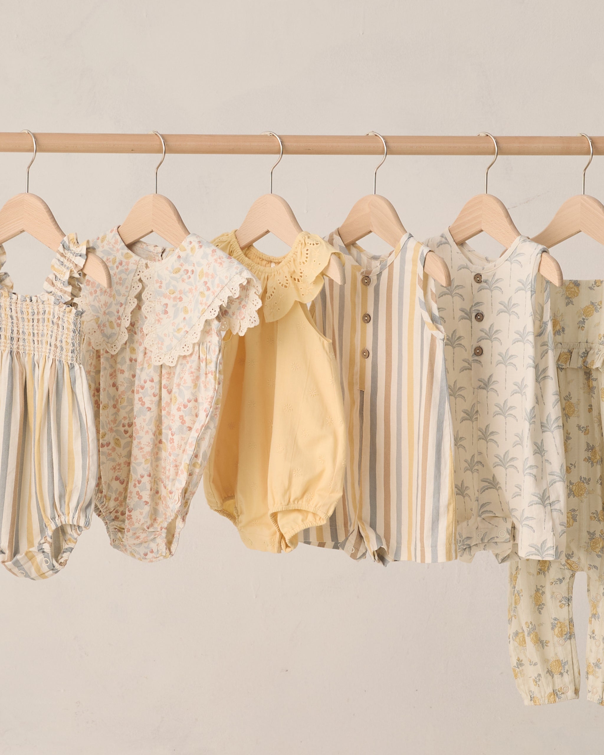 Myla Romper Lemon - Rylee + Cru | Kids Clothes | Trendy Baby Clothes | Modern Infant Outfits |