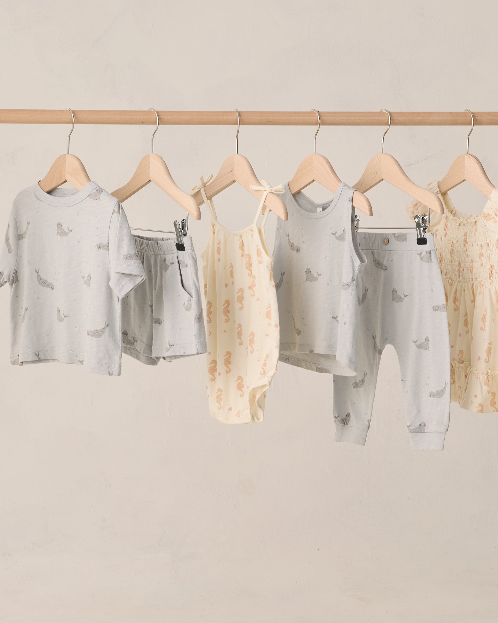 Nala Romper Seahorse - Rylee + Cru | Kids Clothes | Trendy Baby Clothes | Modern Infant Outfits |